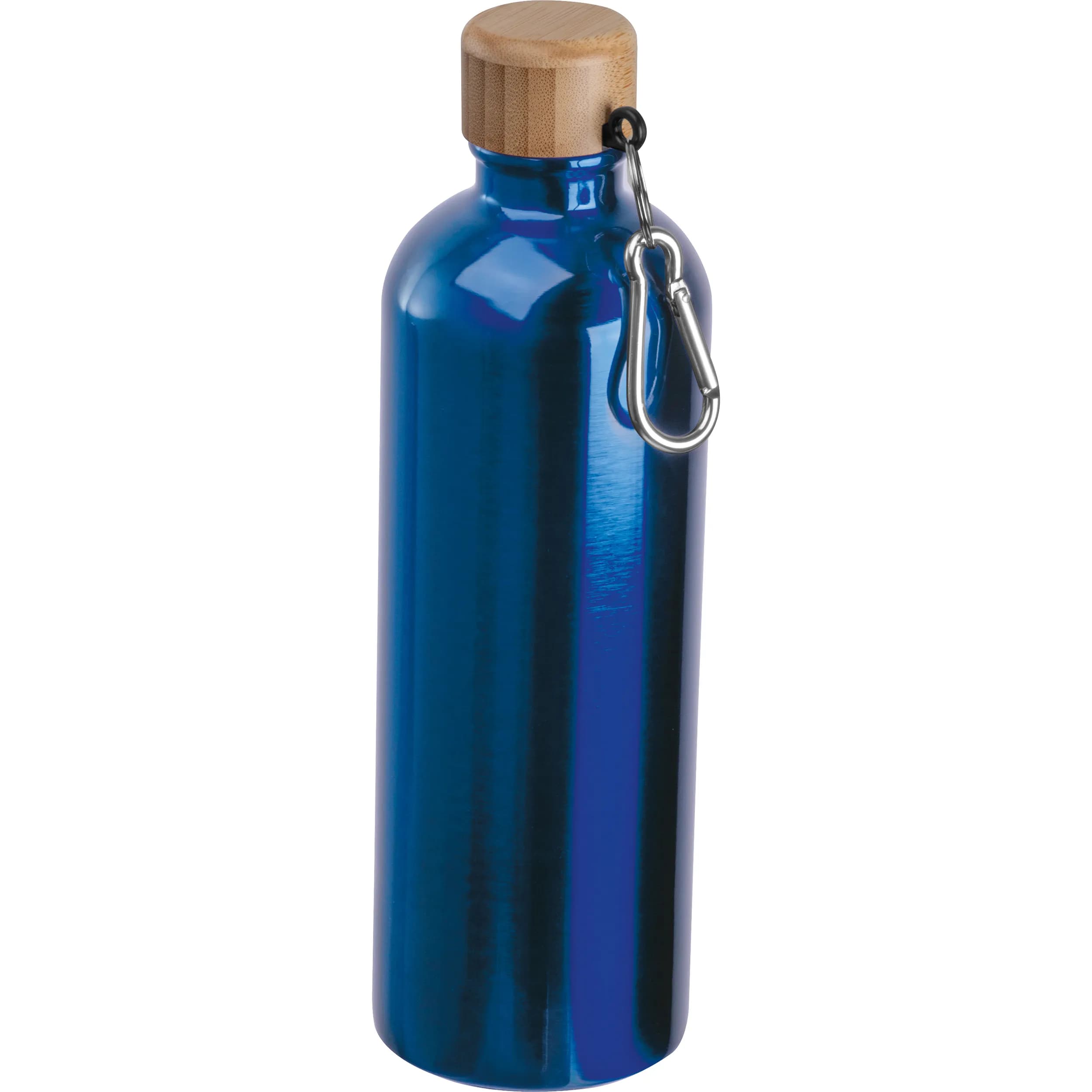 Edelstahltrinkflasche mit Karabiner, 750ml RUTH - blau