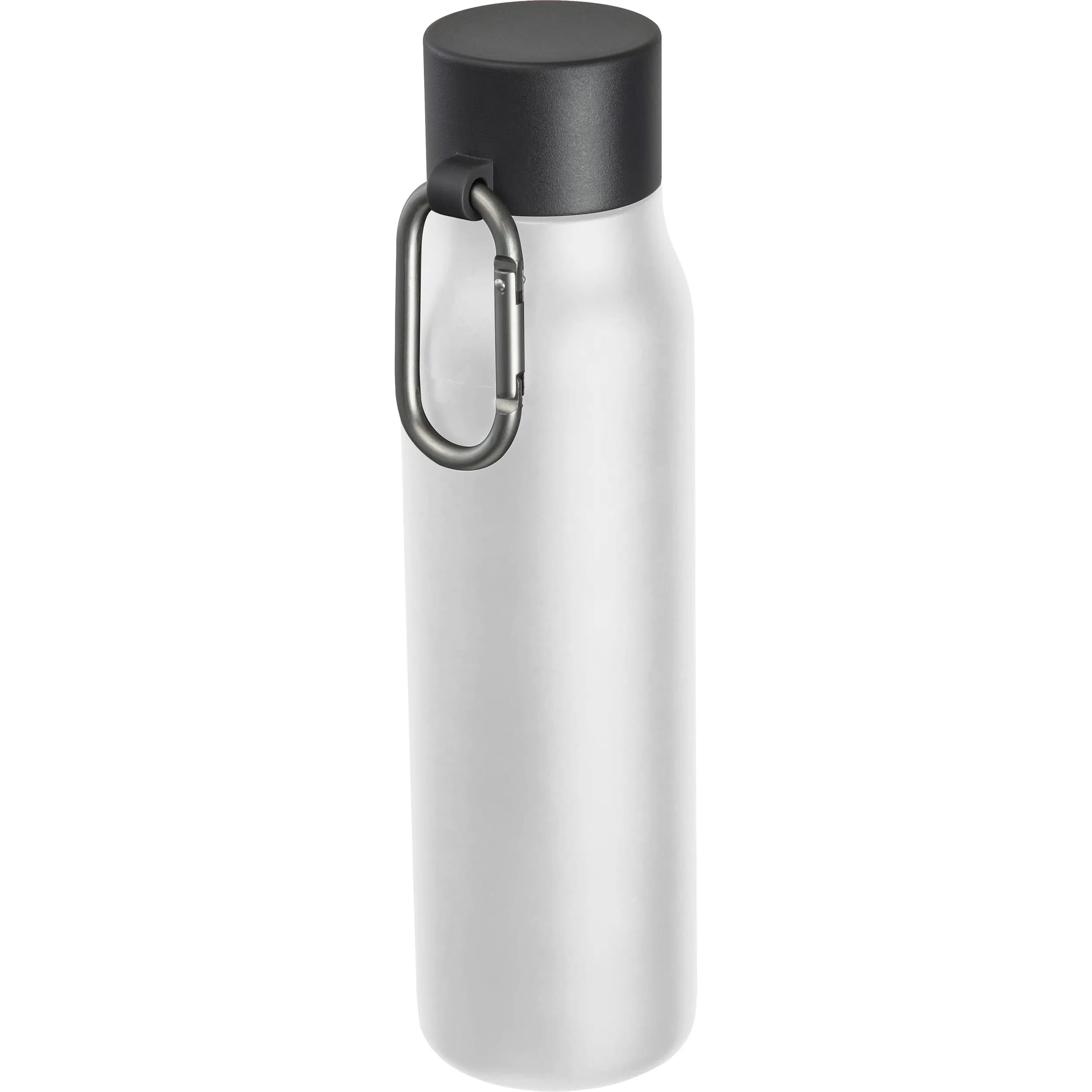 Vakuum Trinkflasche mit Karabiner, 600ml ANNIE - weiss