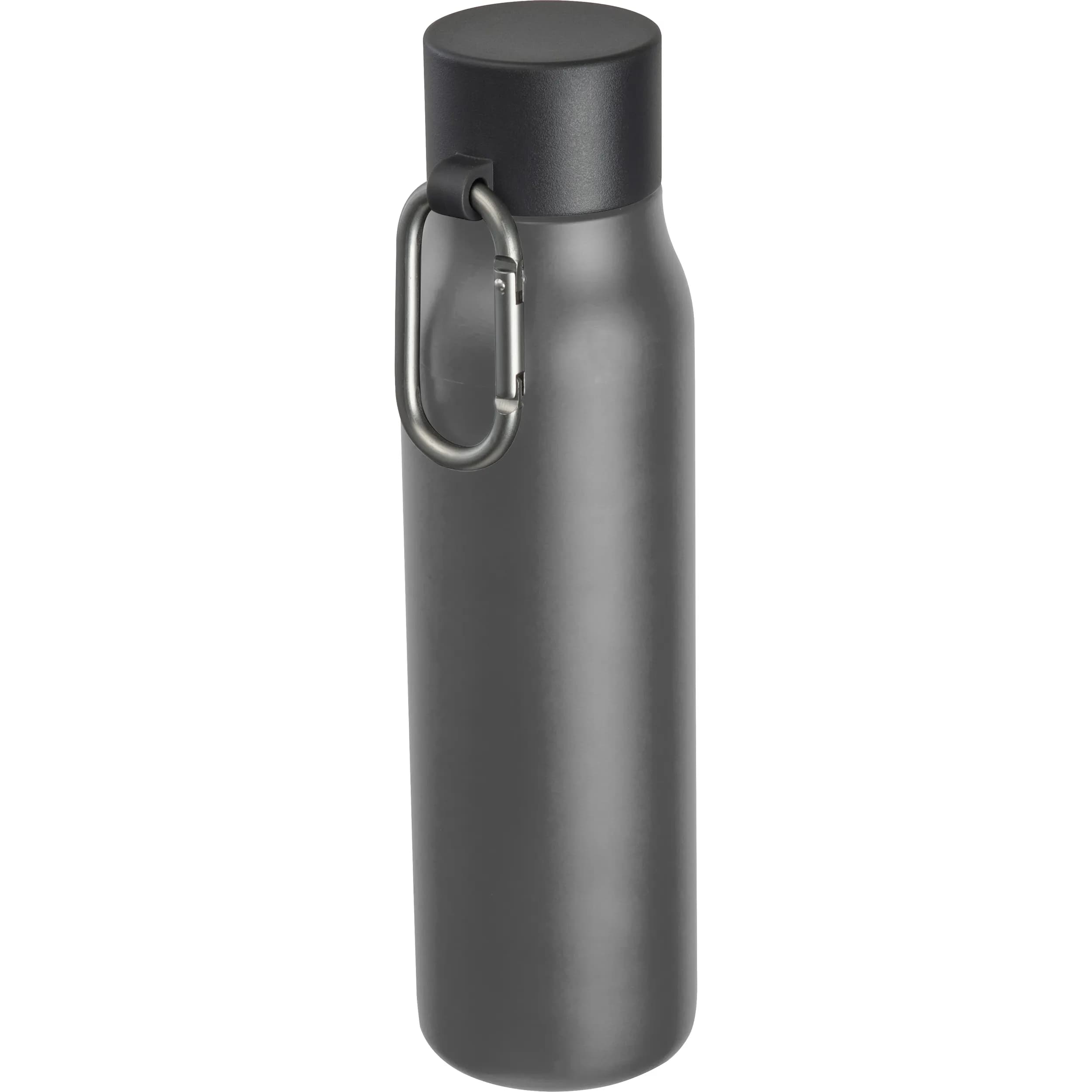 Vakuum Trinkflasche mit Karabiner, 600ml ANNIE - anthrazit
