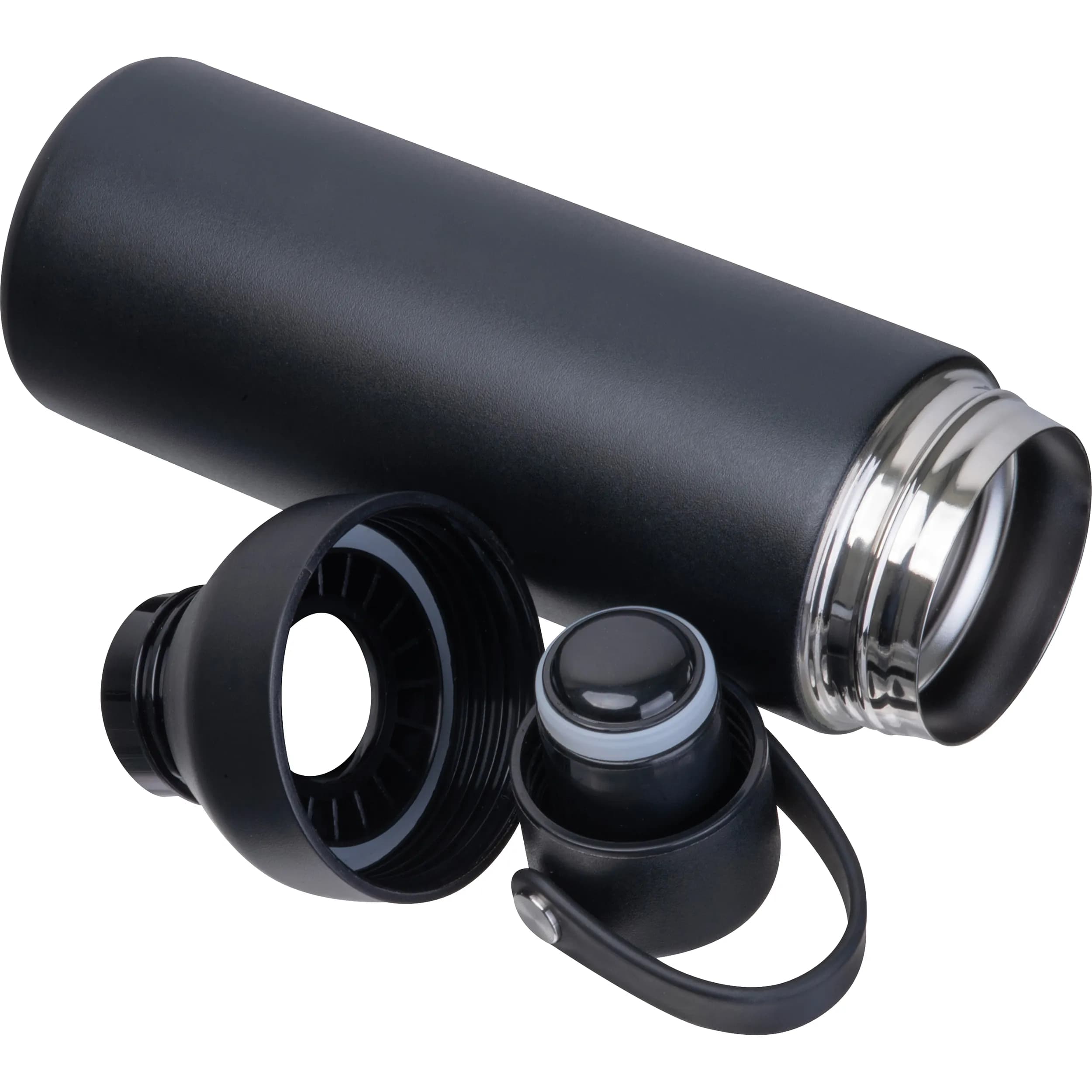 Vakuum Trinkflasche, 480ml GUIDO - schwarz