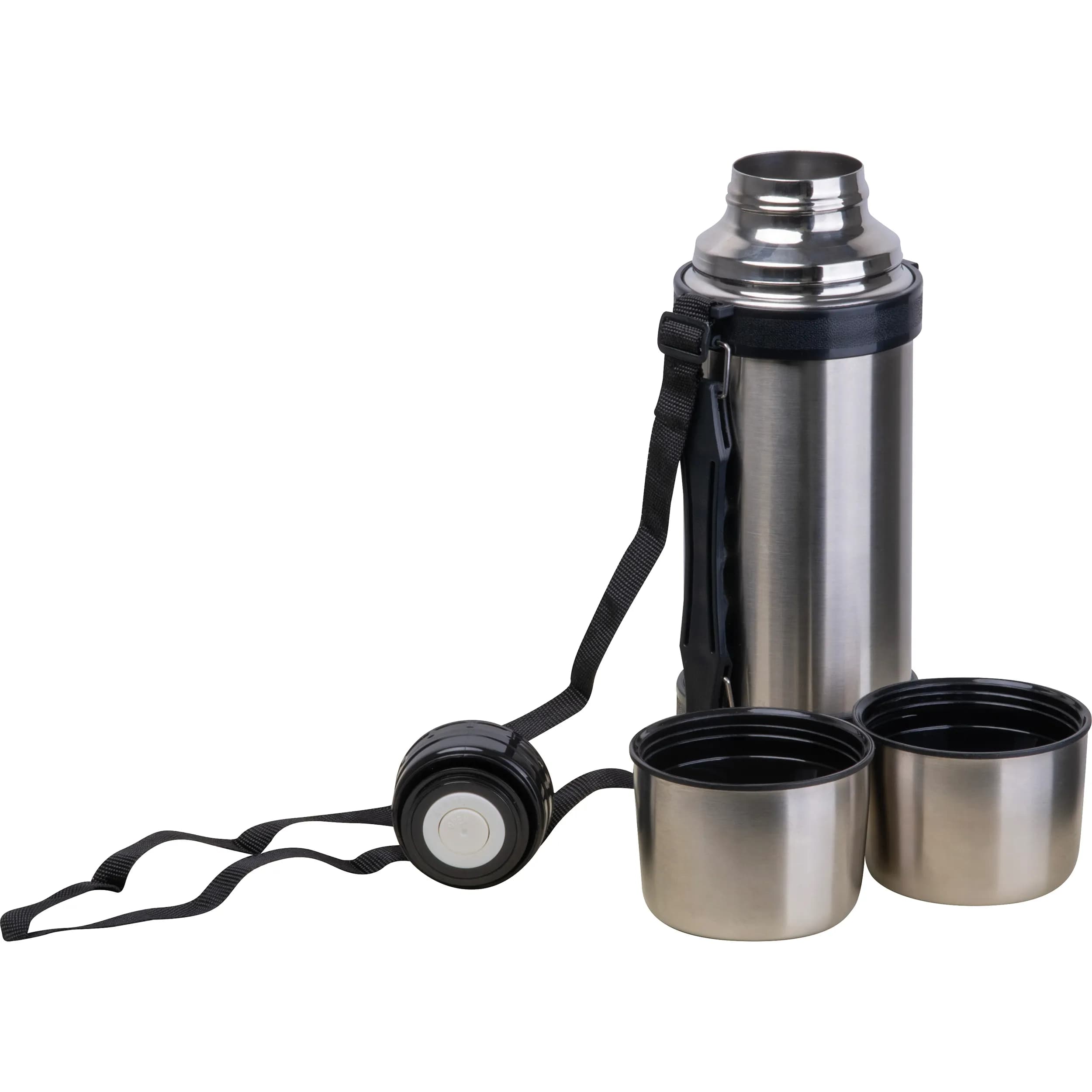 Vakuum Isolierkanne mit Bechern EMANUEL - grau