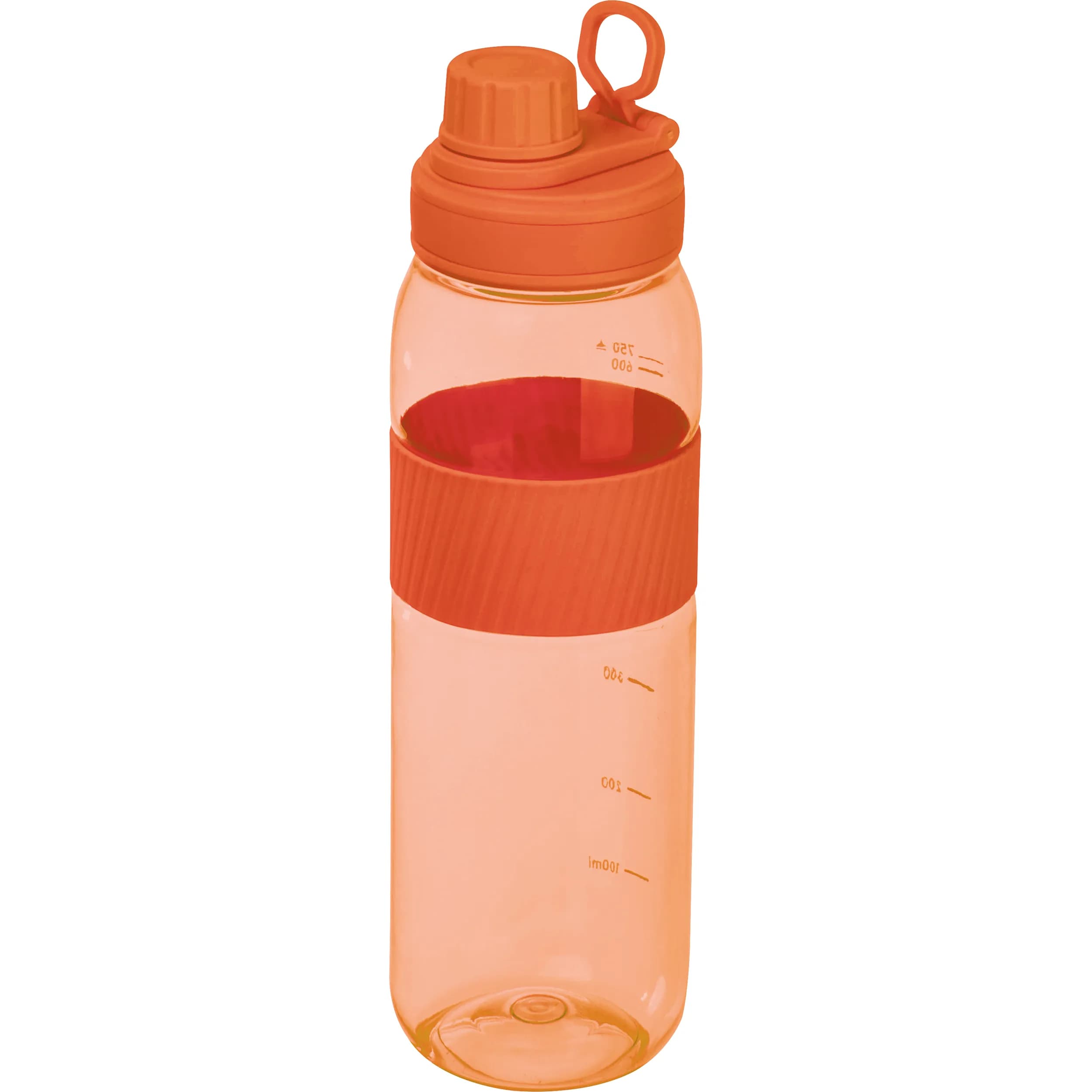 Tritan Trinkflasche mit Silikongriff LUCREZIA - orange