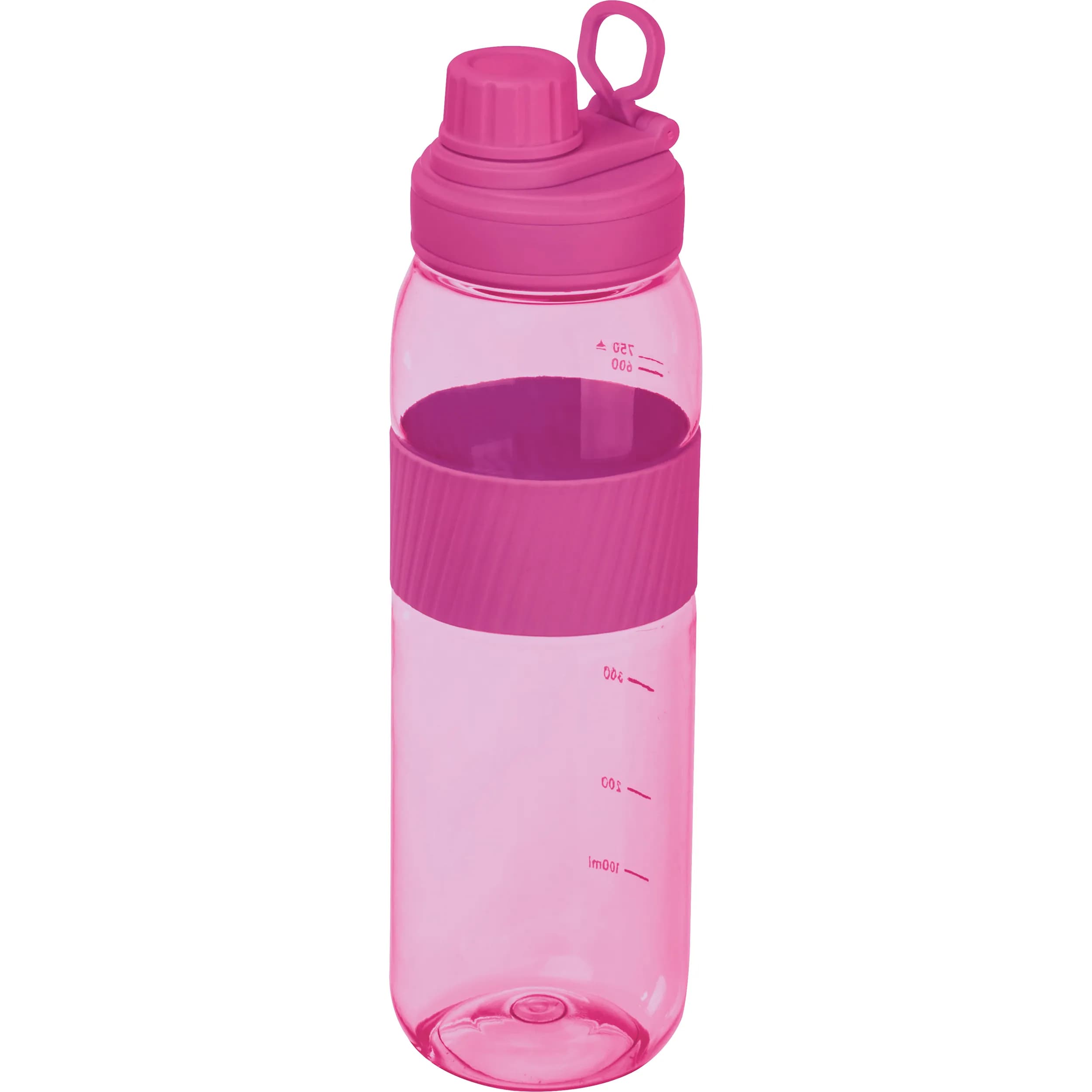 Tritan Trinkflasche mit Silikongriff LUCREZIA - pink