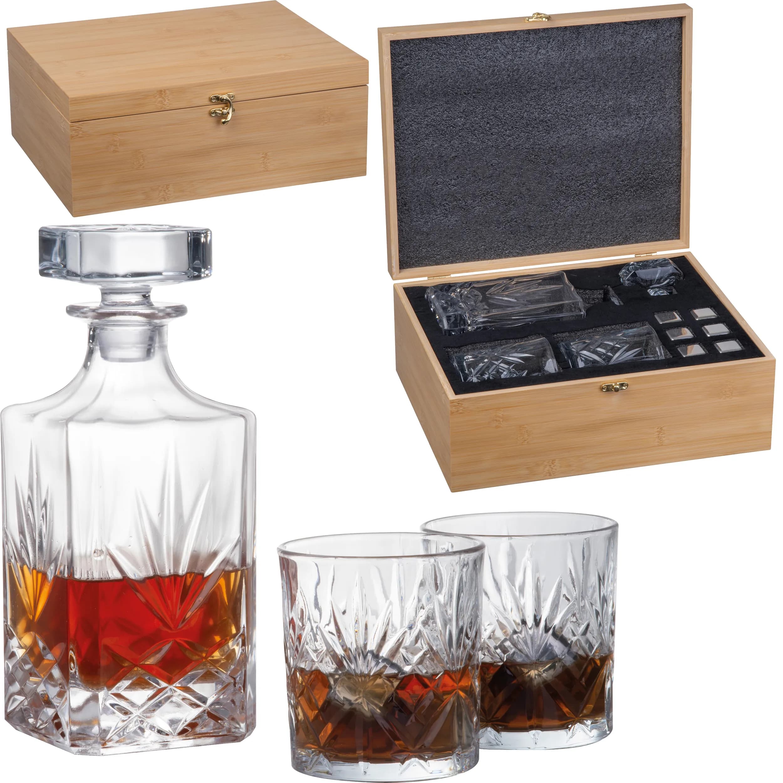 Whisky-Set groß DARLENE - beige