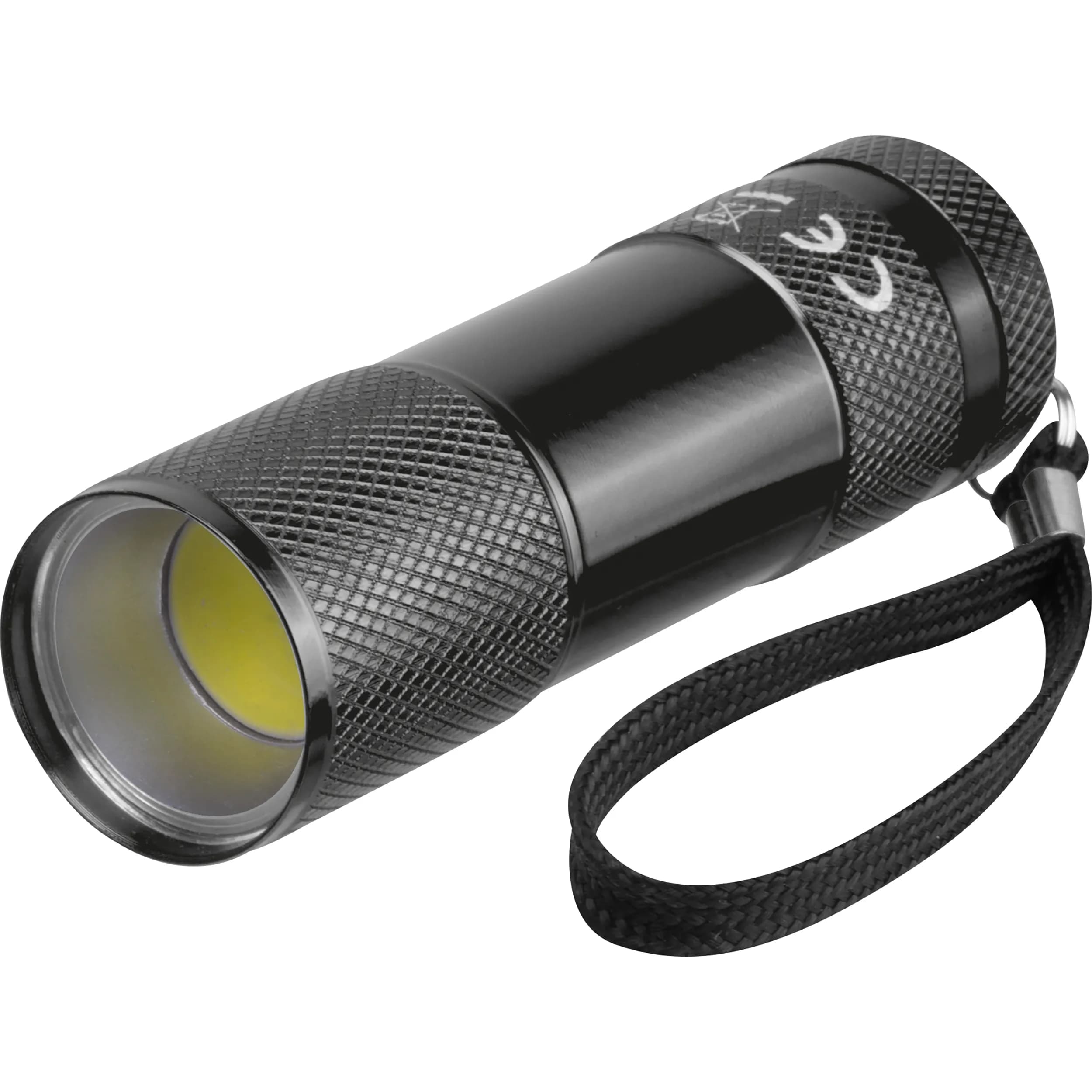 COB Taschenlampe aus Aluminium DUNCAN - schwarz