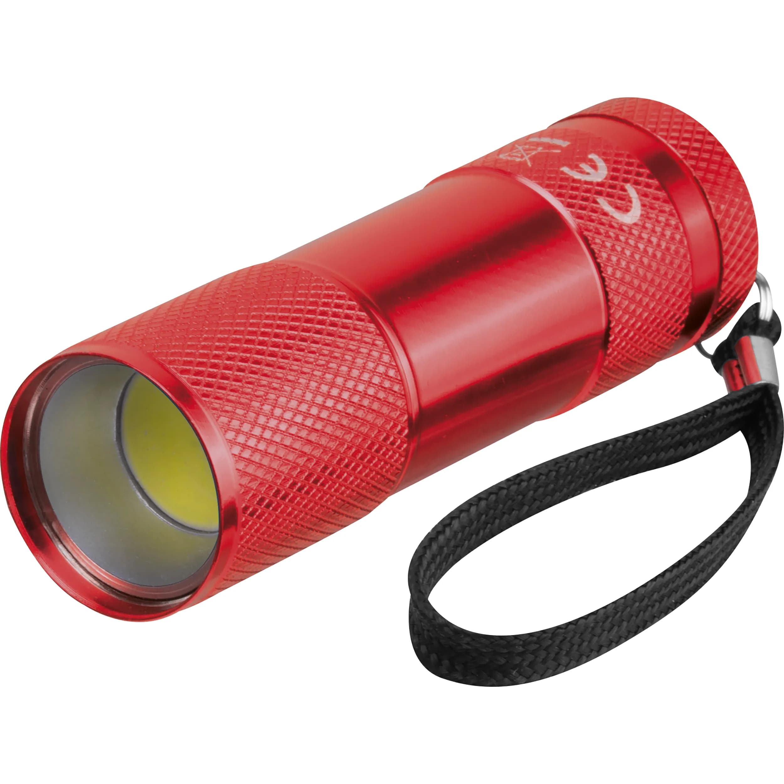 COB Taschenlampe aus Aluminium DUNCAN - rot