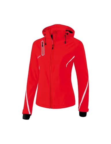 Softshelljacke Function - Damen - rot/weiß
