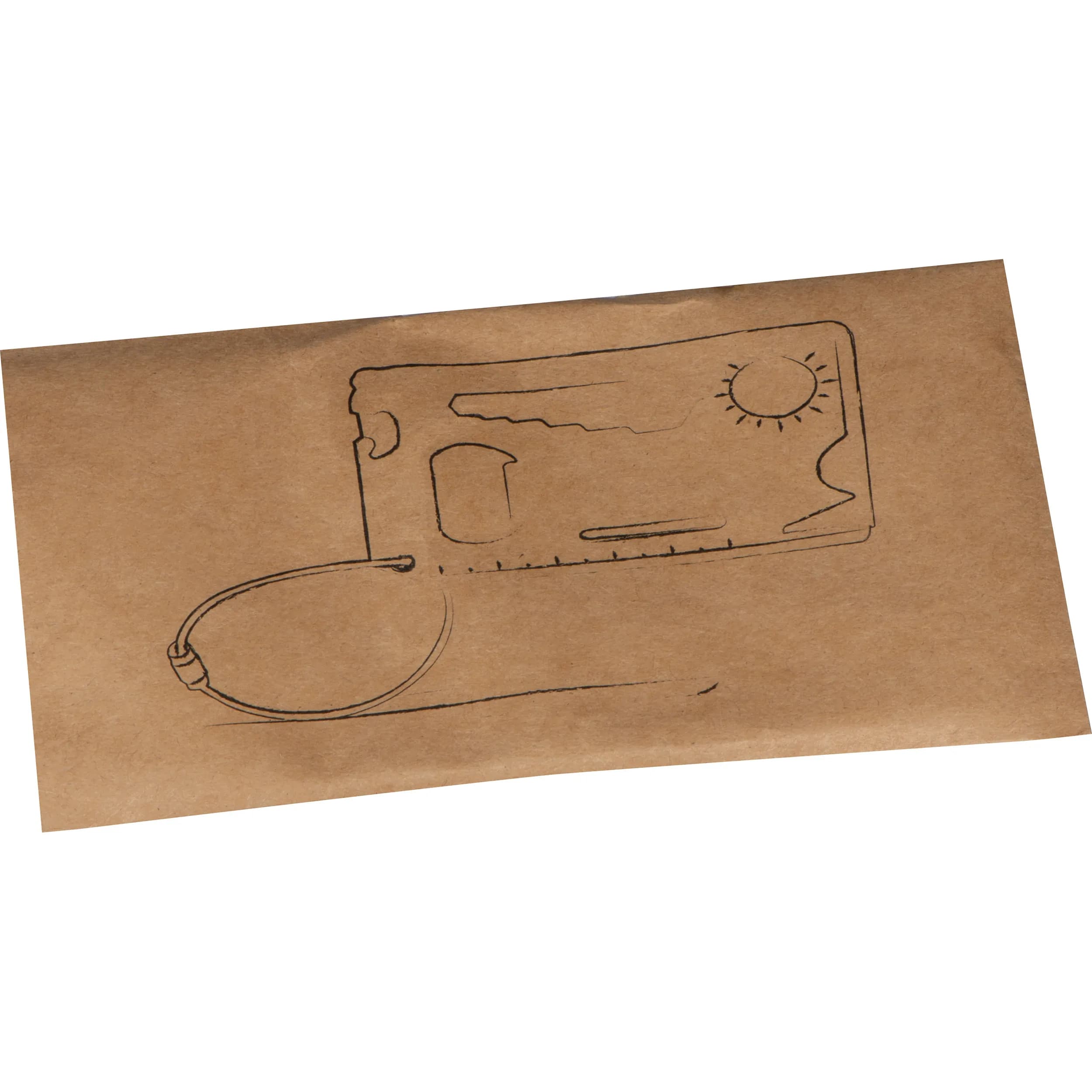 Survival Kofferanhänger aus Aluminium BENNO - schwarz