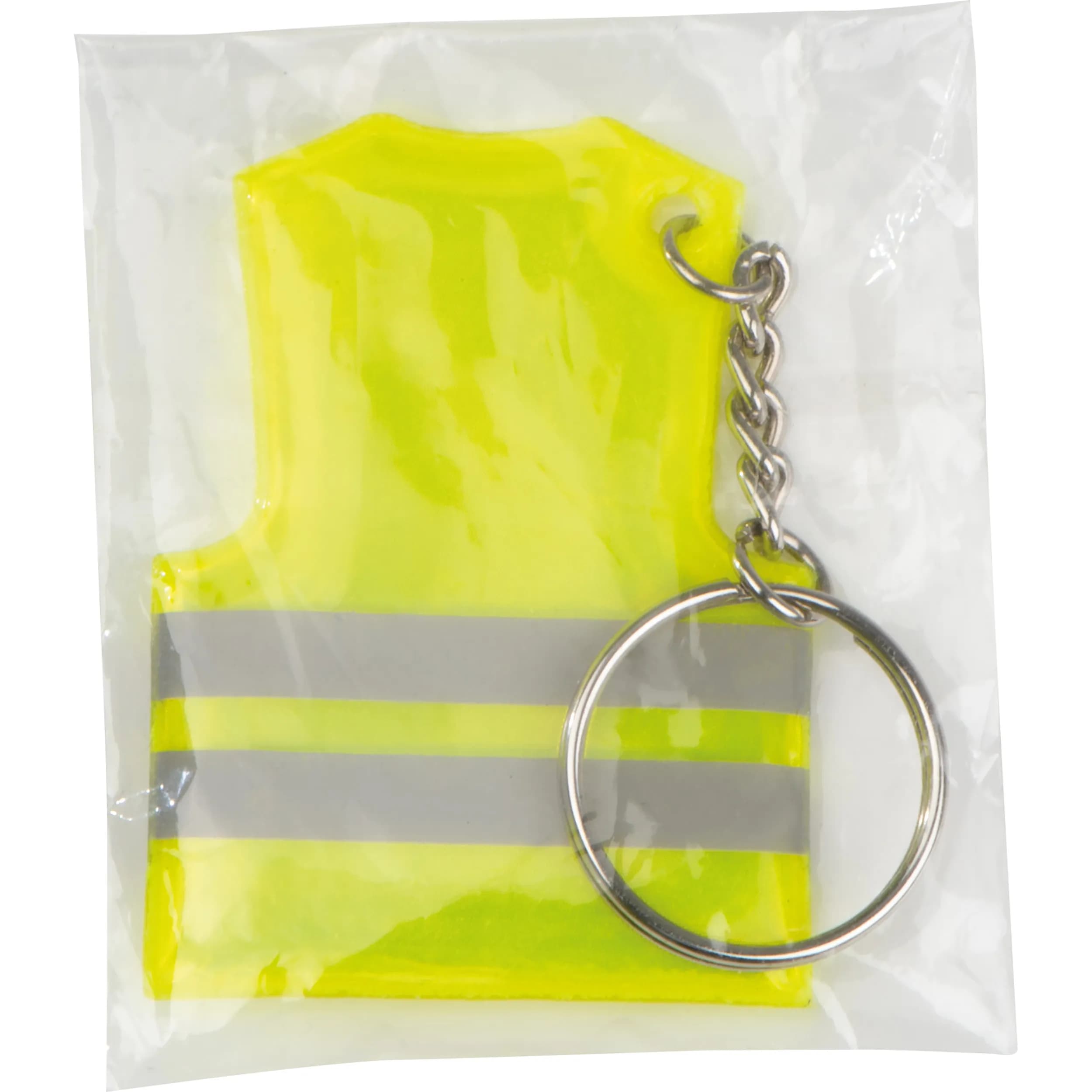 Schlüsselanhänger in der Form einer Sicherheitsweste MIRIAM - gelb