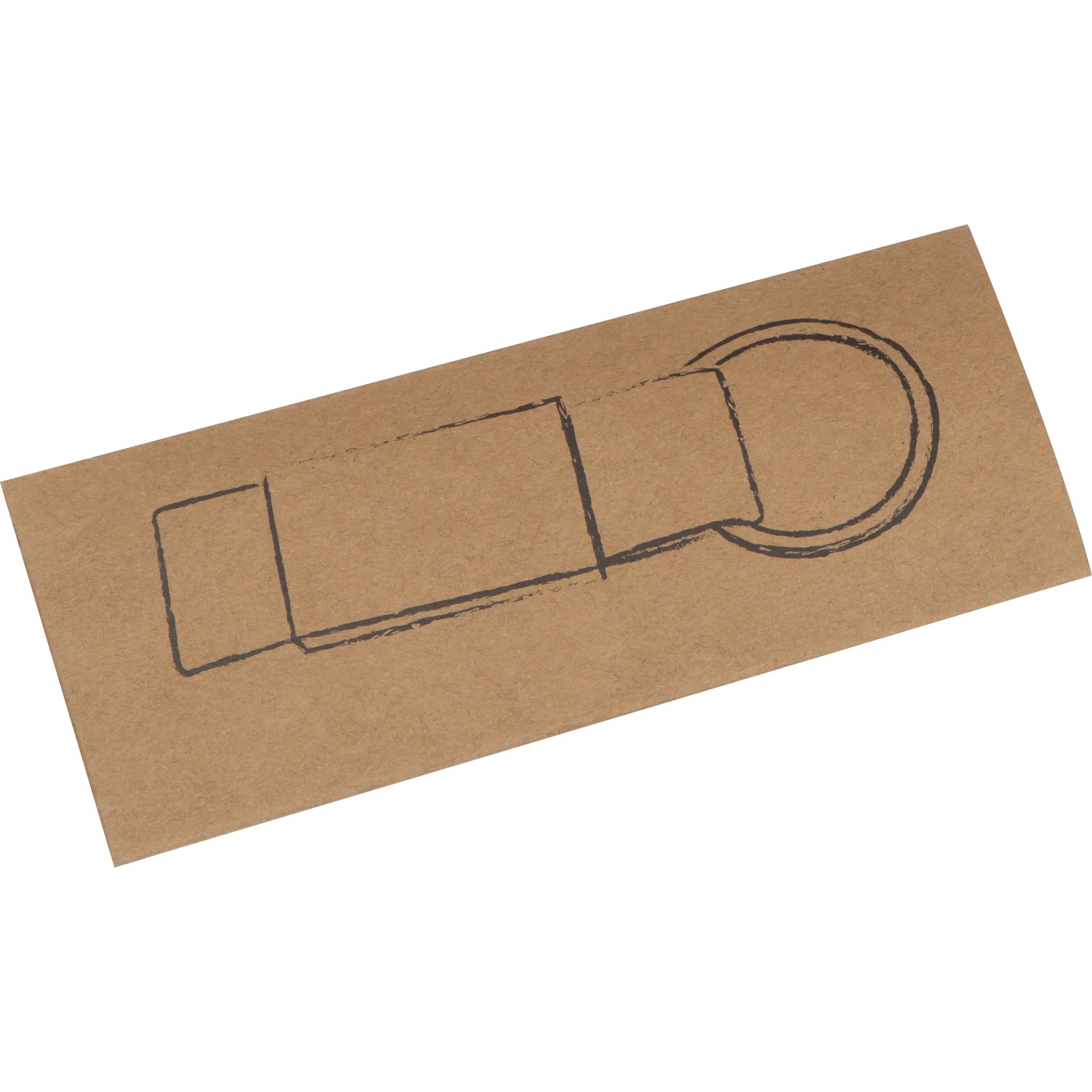 Schlüsselanhänger mit farbigem Stoffbändchen MARC - schwarz