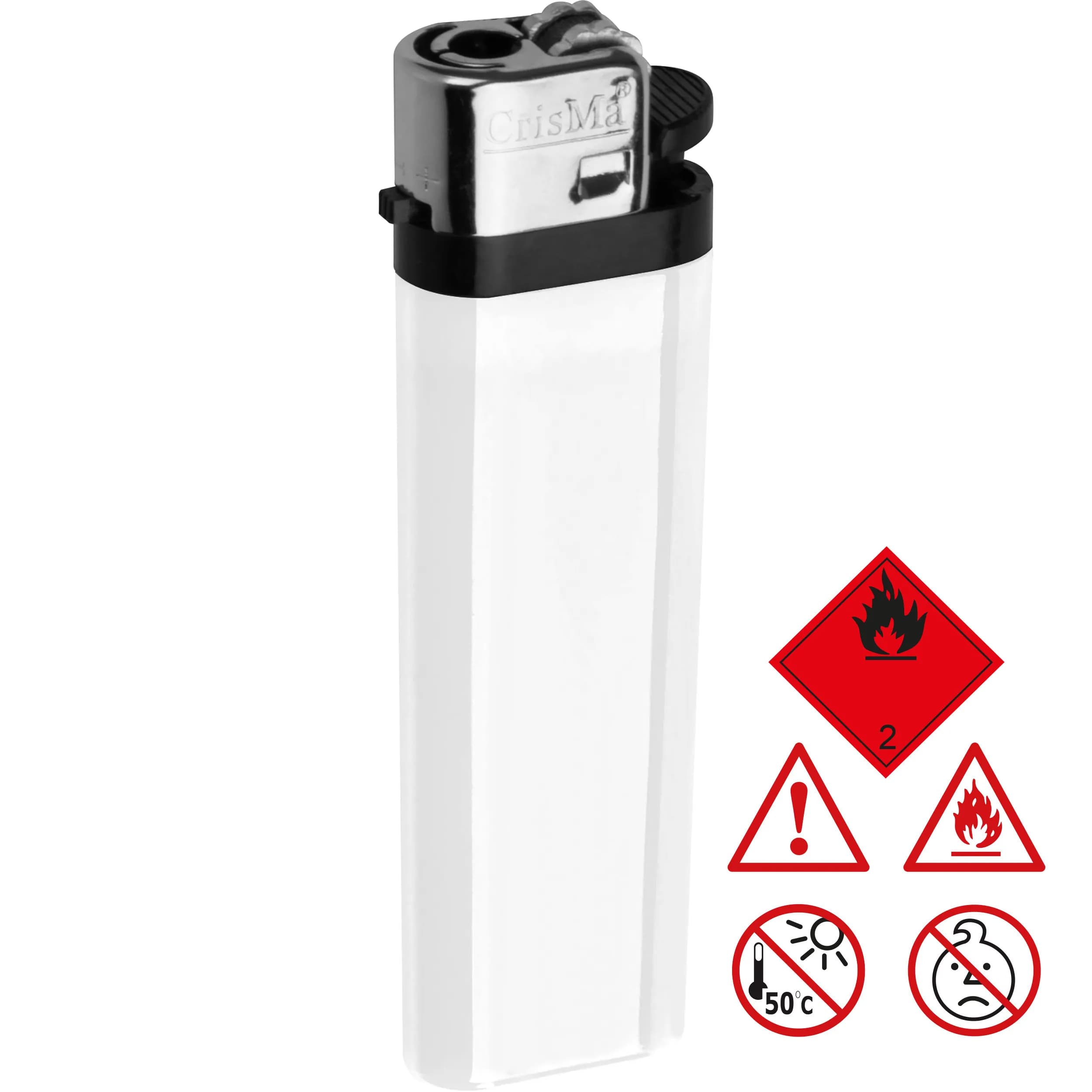 Einweg Reibrad Feuerzeug KLEOPATRA - weiss