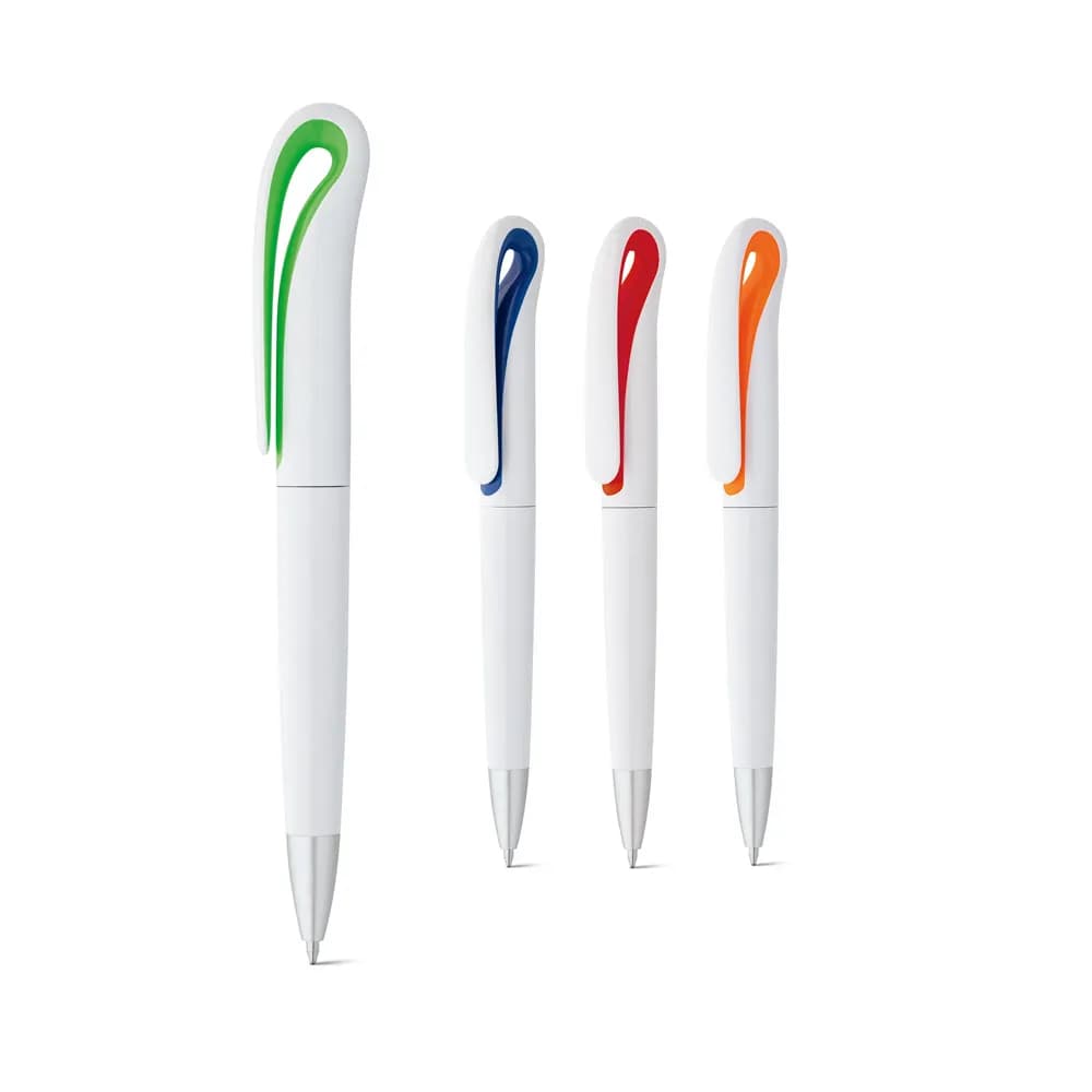 Kugelschreiber mit Drehmechanik und Clip - TOUCAN - Blau