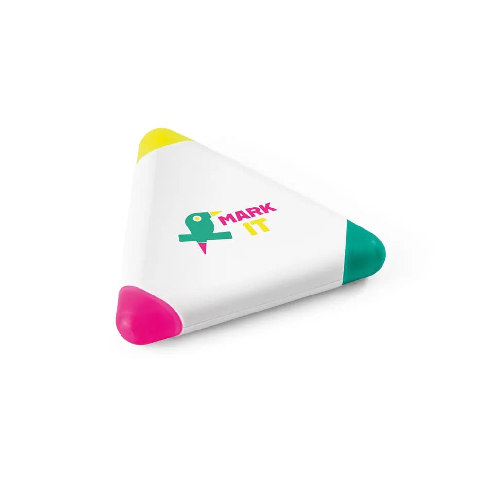 Textmarker aus PP, mit 3 Farben - TRIAN - Weiß