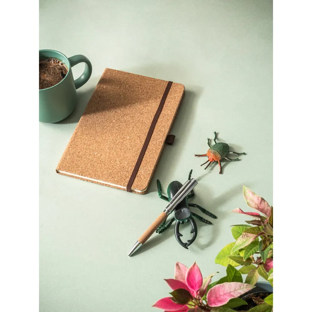 Kugelschreiber aus Kork und Metall mit Drehmechanik - CORKO - Natur