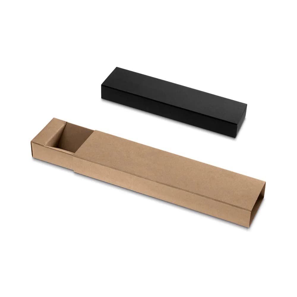 100 % recycelte Papierhülle für 1 Kugelschreiber - PENDULO - Schwarz