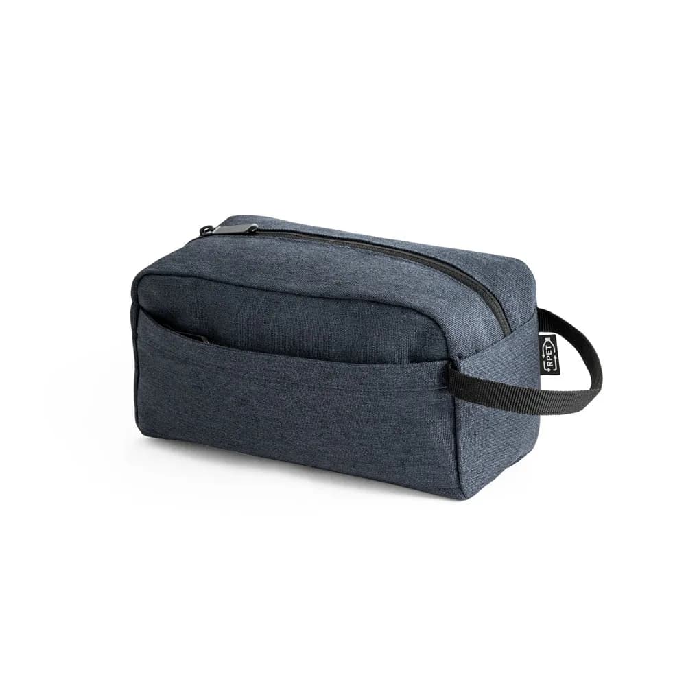 Kulturtasche aus Polyester aus recyceltem 600D - REPURPOSE BAG - Blau