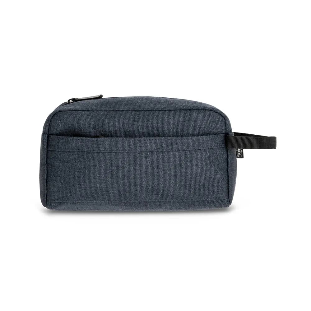 Kulturtasche aus Polyester aus recyceltem 600D - REPURPOSE BAG - Blau
