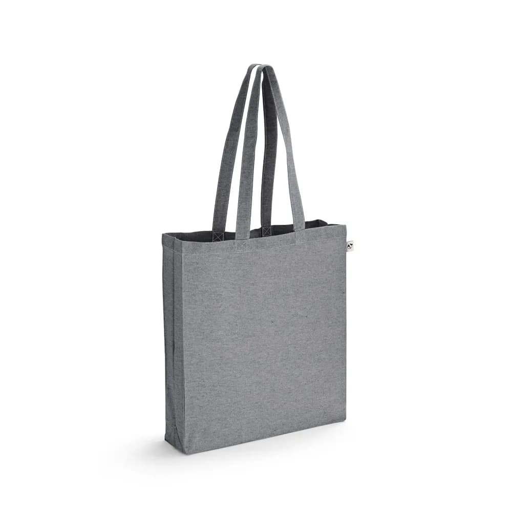 Baumwolltasche aus recycelte Baumwolle (70%) und Polyester (30%rPET) (140g/m²) - MARACAY - Dunkelgrau