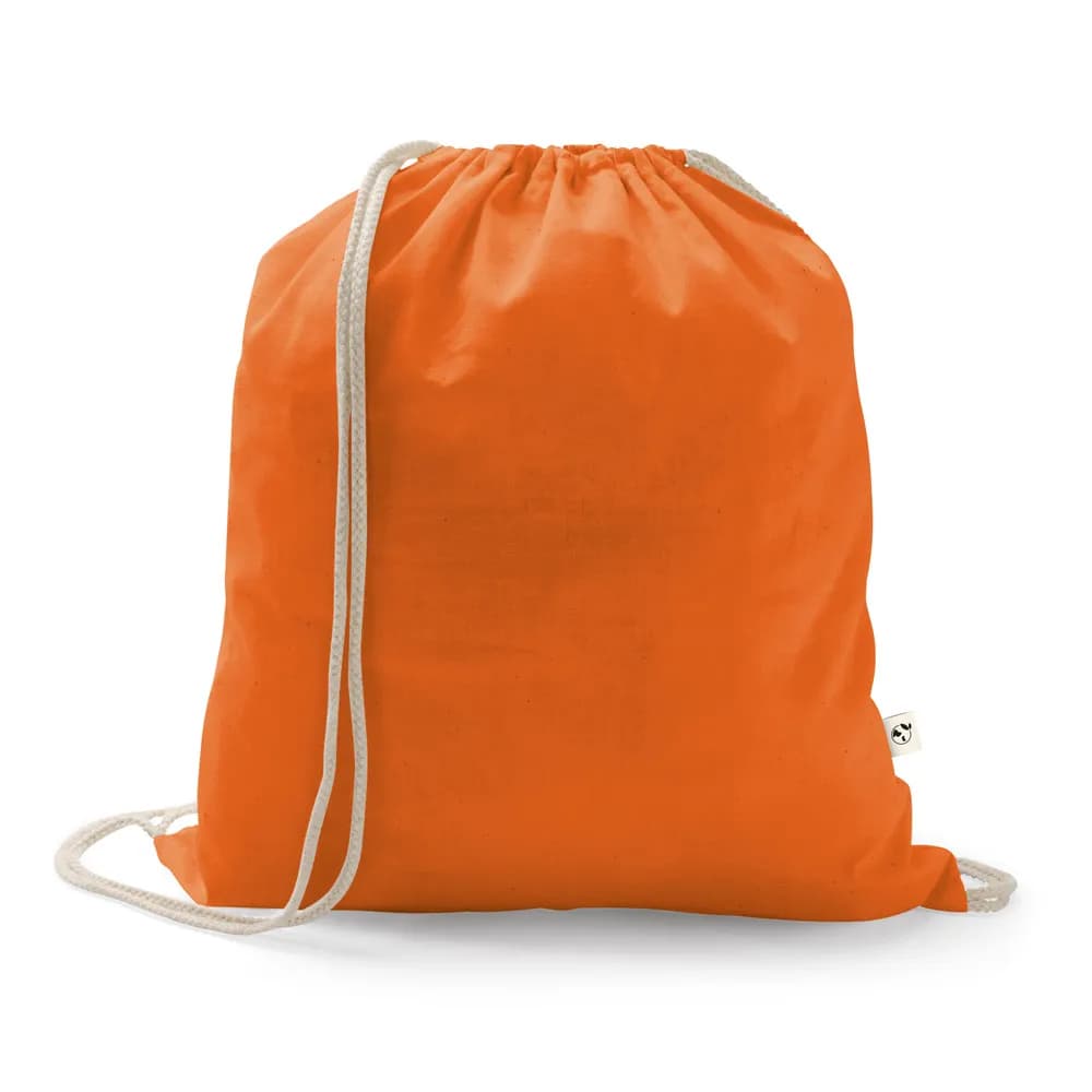 Rucksack aus recycelter Baumwolle (70%), Polyester (30% rPET) (150 g/m²) - ISTANBUL - Orange
