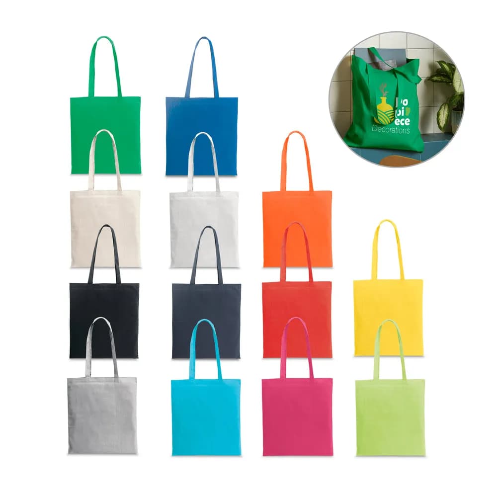 Tragetasche aus recycelter Baumwolle (70%) und polyester (30% rPET) (180 g/m²) - CAIRO - Rosa