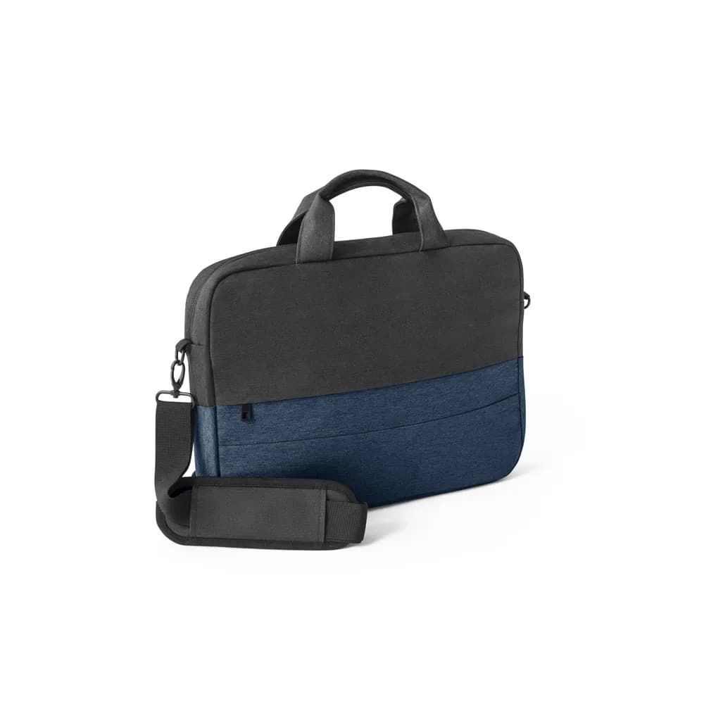 Gepolsterte Laptoptasche aus hochdichtem, recyceltem 600D-Polyester 15 - GENOA - Blau