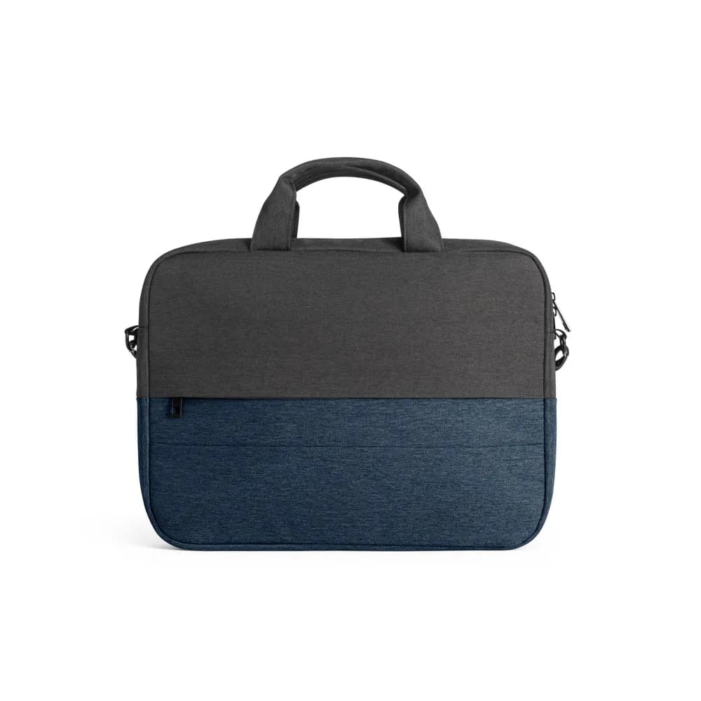 Gepolsterte Laptoptasche aus hochdichtem, recyceltem 600D-Polyester 15 - GENOA - Blau