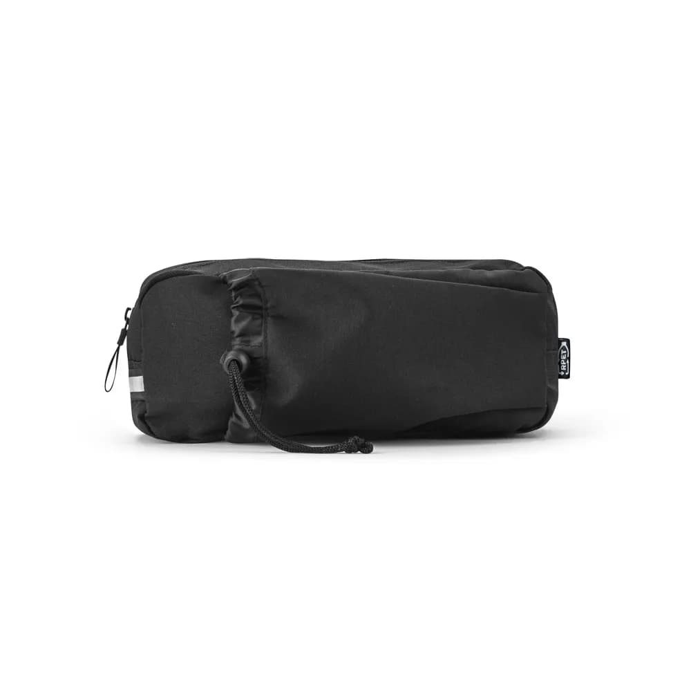 Gürteltasche aus 300D recyceltem Polyester und 600D recyceltem Polyester mit reflektierenden Elementen - DELFOS POUCH - Schwarz