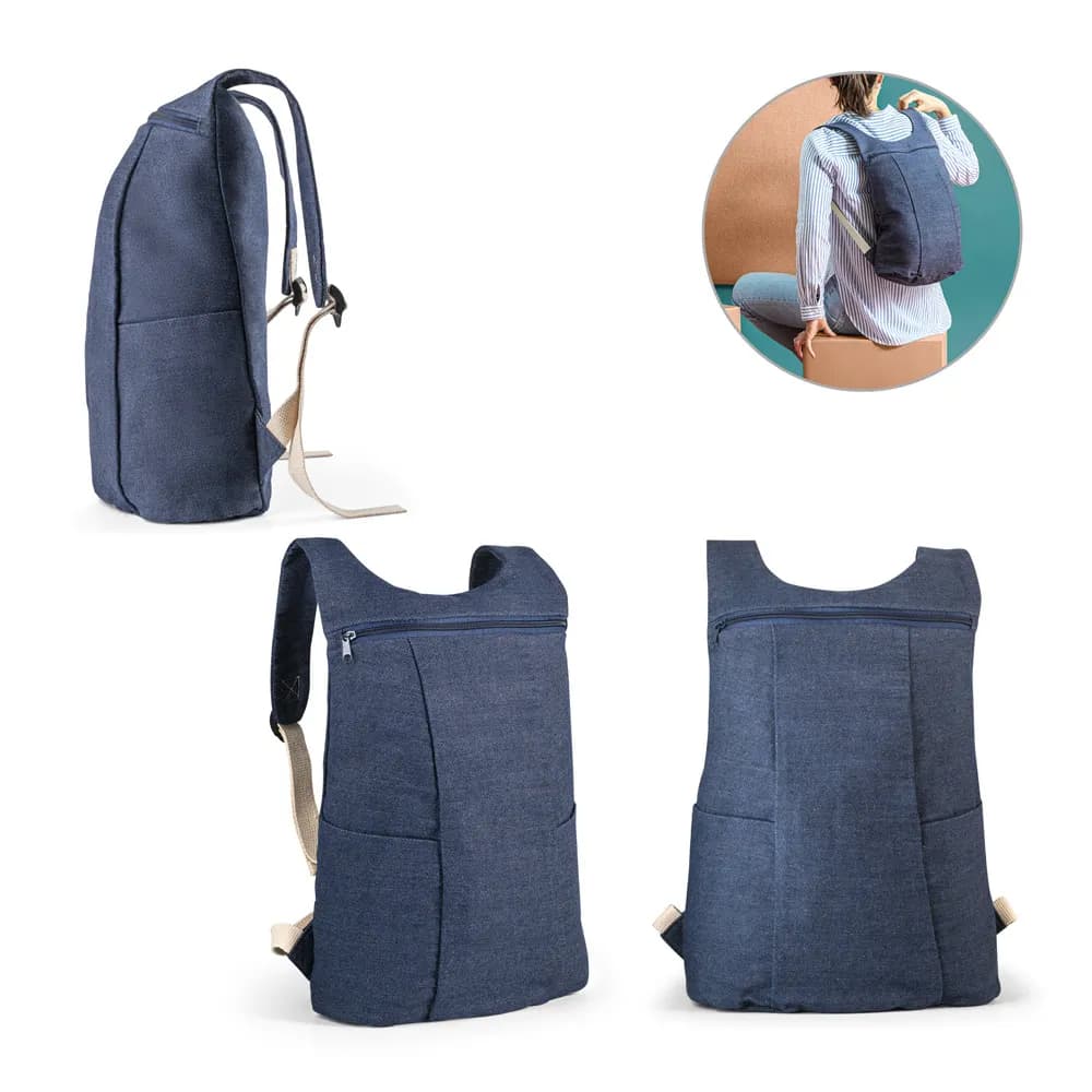 Denim-Rucksack (300 g/m²) - DENIM BPACK - Blau