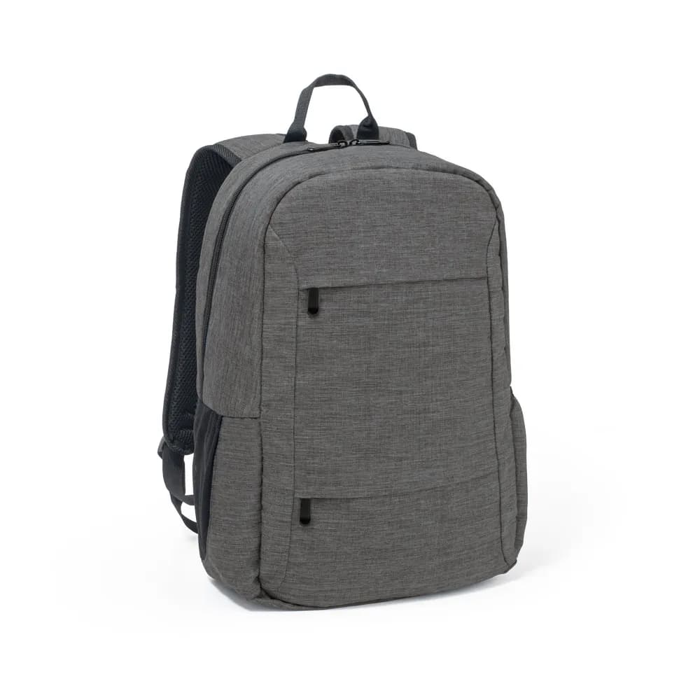 Laptop-Rucksack aus 300D recyceltes Polyester - BUSINESS - Dunkelgrau