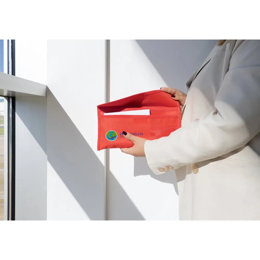 Reisedokumententasche aus 600D - AIRLINE - Blau