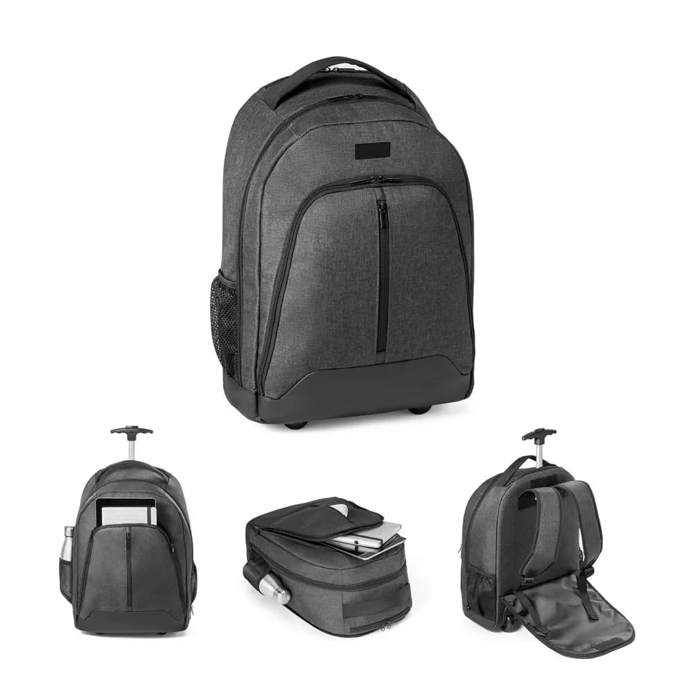 Trolley-Rucksack für Laptop 15.6 aus 600D Polyester - EINDHOVEN - Dunkelgrau
