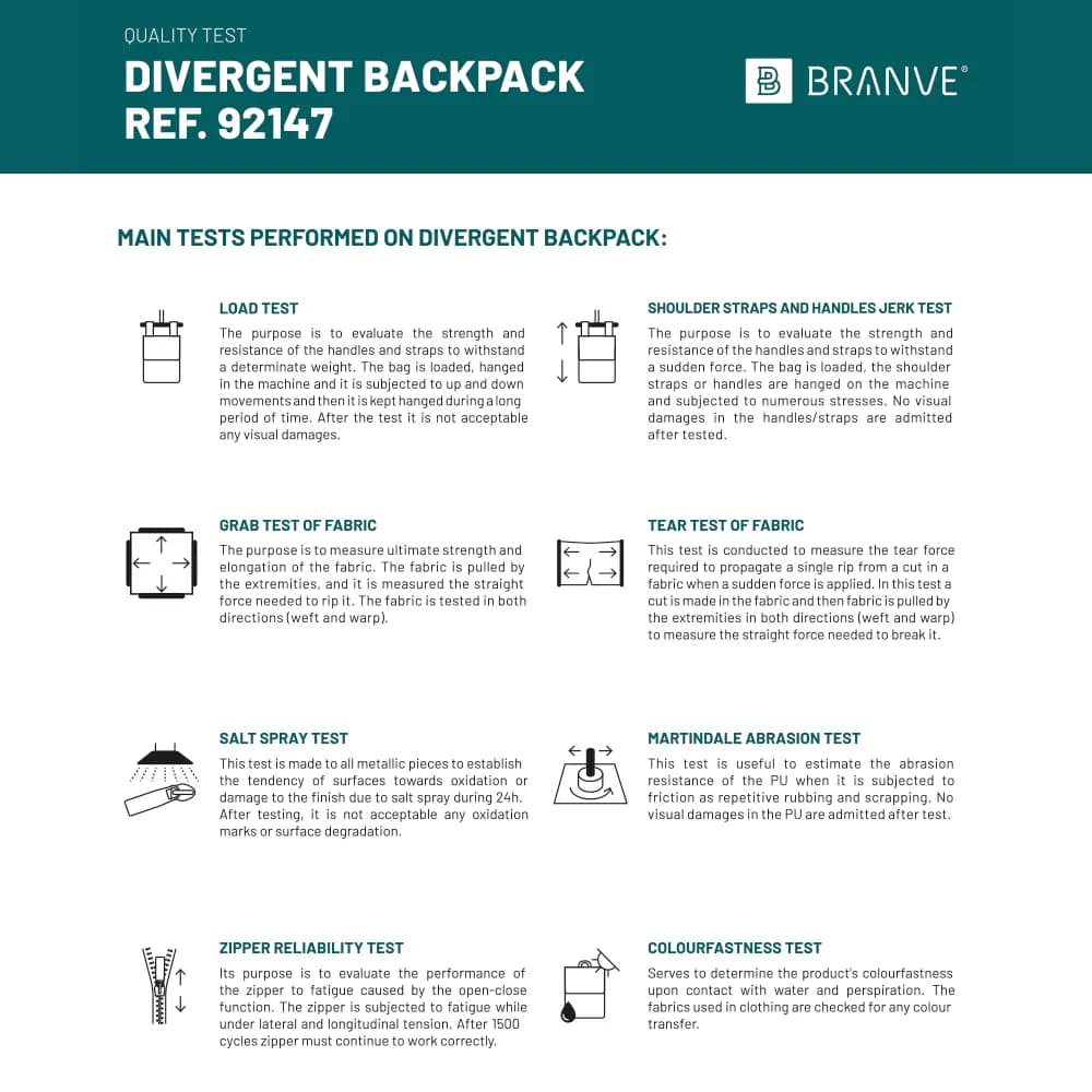 Rucksack für Laptops bis zu 15.6 aus Stoff und PU - DIVERGENT BACKPACK II - Beige