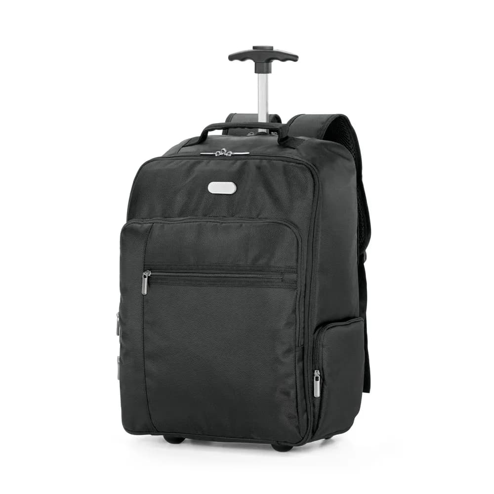 Laptop-Trolley-Rucksack 17 aus 1680D und 300D Polyester - AVENIR - Schwarz