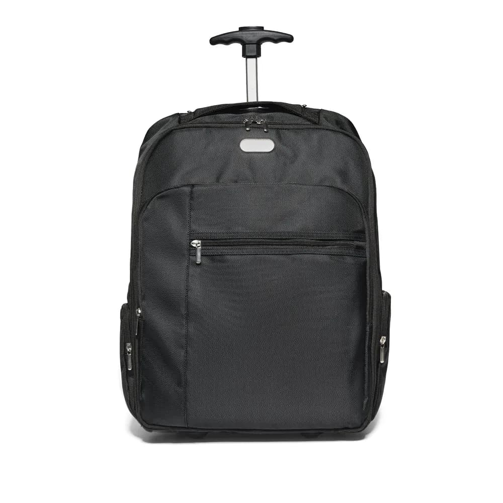 Laptop-Trolley-Rucksack 17 aus 1680D und 300D Polyester - AVENIR - Schwarz