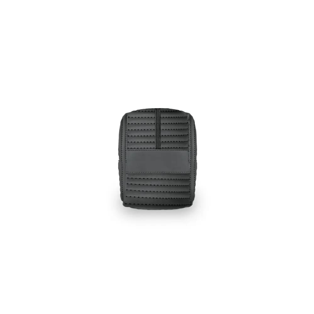 Kulturbeutel aus PU (21% recyceltes PU und 30% recyceltes Polyester) - GILI - Schwarz