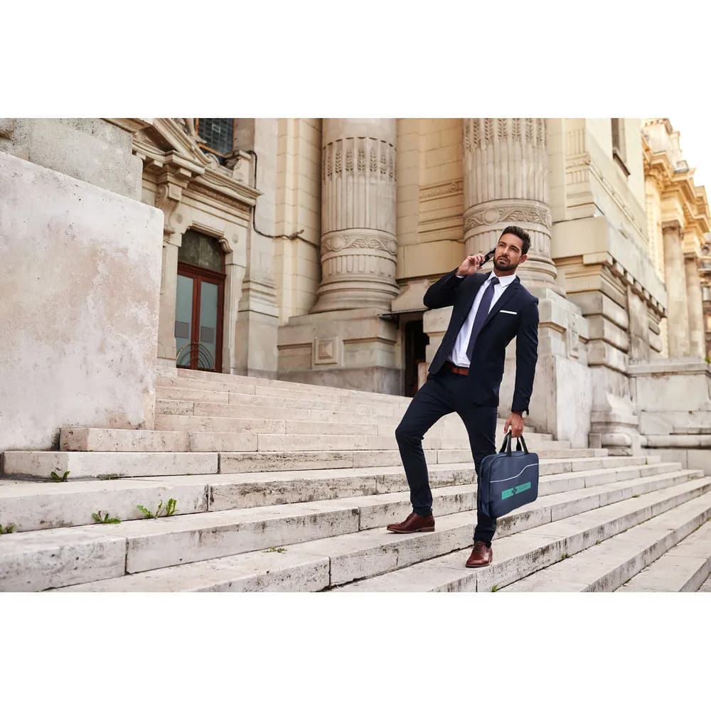 Kongressmappe aus 600D polyester - DOHA - Blau