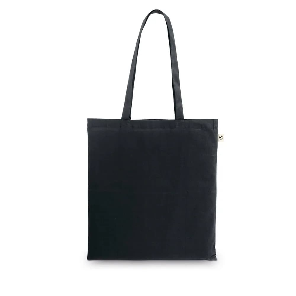 Tasche aus recycelter Baumwolle (70%) und Polyester (30% rPET) (150 g/m²) - MEXICO - Schwarz