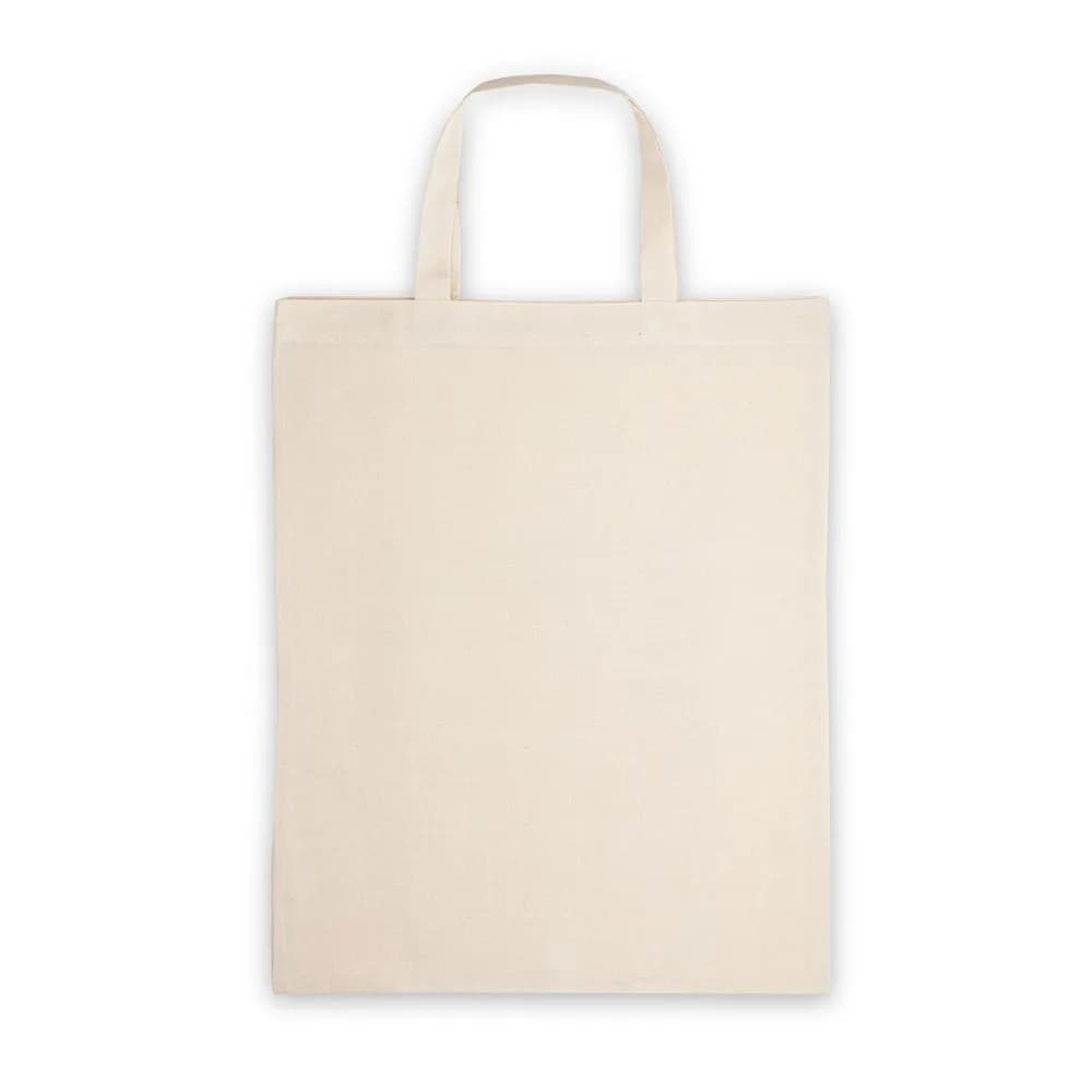 Faltbare Tasche aus Baumwolle (50%), receycelte Baumwolle (30%) und Polyester (20% rPET) (140 g/m²) - BEIRUT - Naturhell