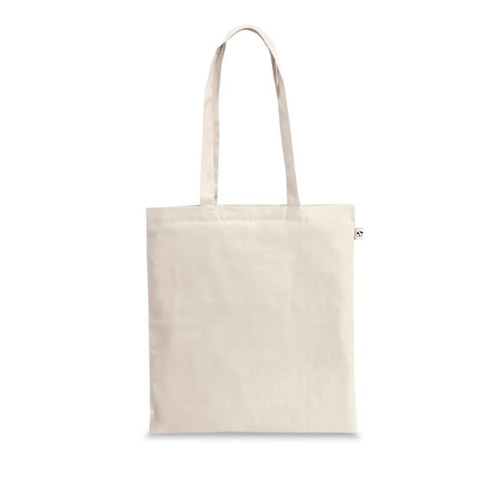 Tasche aus 100 % recycelter Baumwolle (140 g/m²) - GIZA - Naturhell