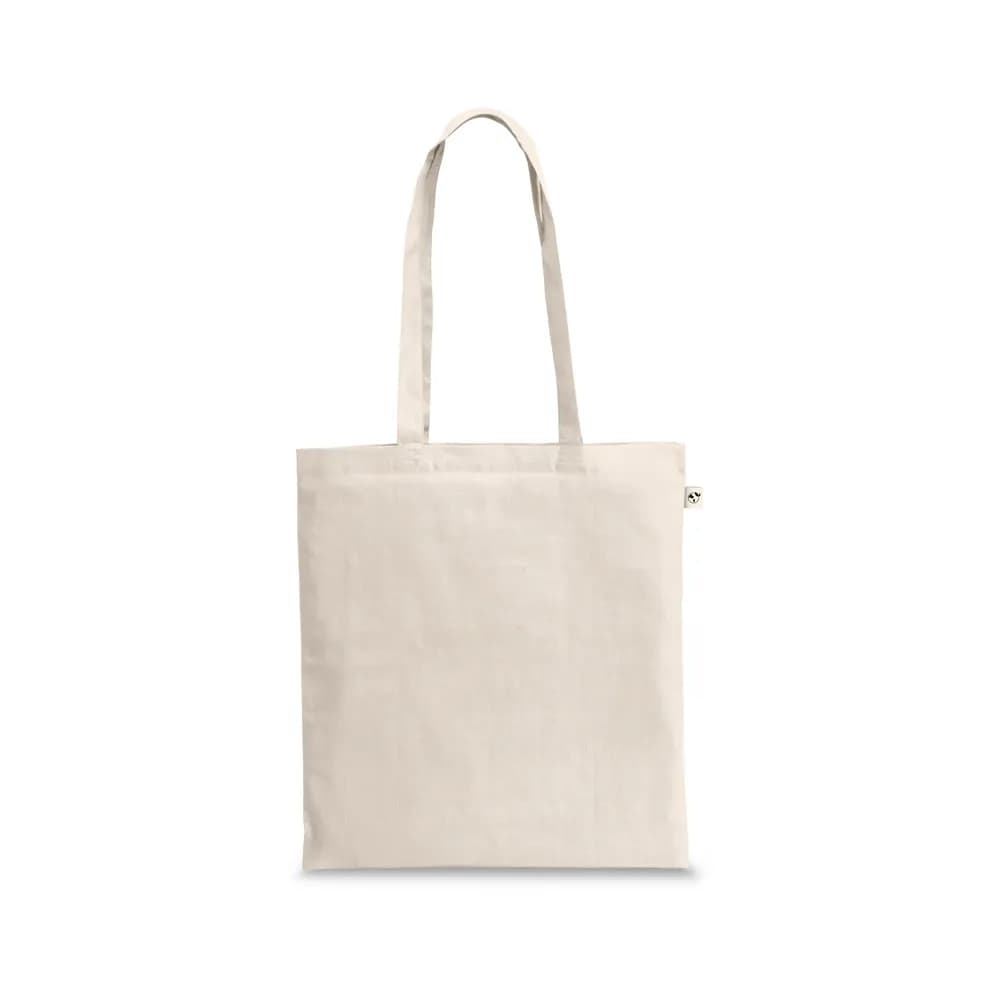 Tasche aus 100 % recycelter Baumwolle (140 g/m²) - GIZA - Naturhell