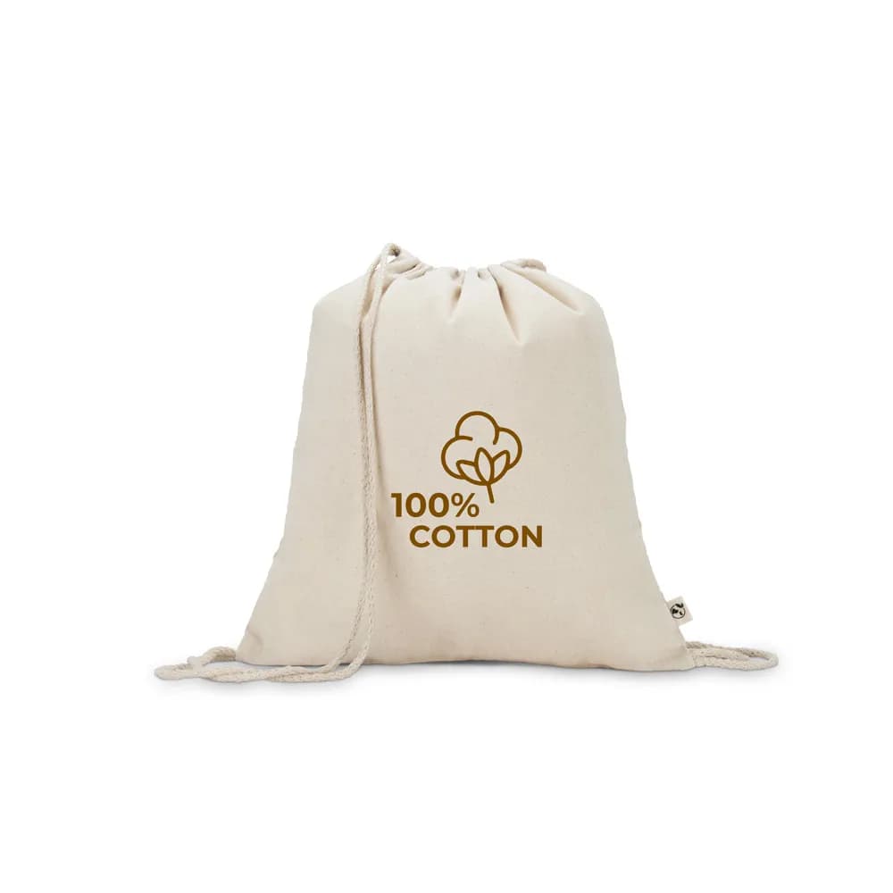 Turnbeutel aus 100 % recycelter Baumwolle (180 g/m²) - MAIORCA - Naturhell