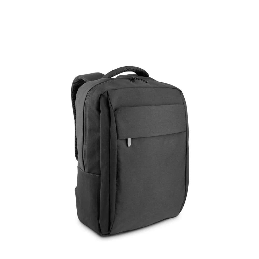 Gepolsterter Laptop-Rucksack aus 300D recyceltem hochdichtem Polyester und 210D recyceltem Polyesterfutter 15.6 - COVENTRY - Dunkelgrau