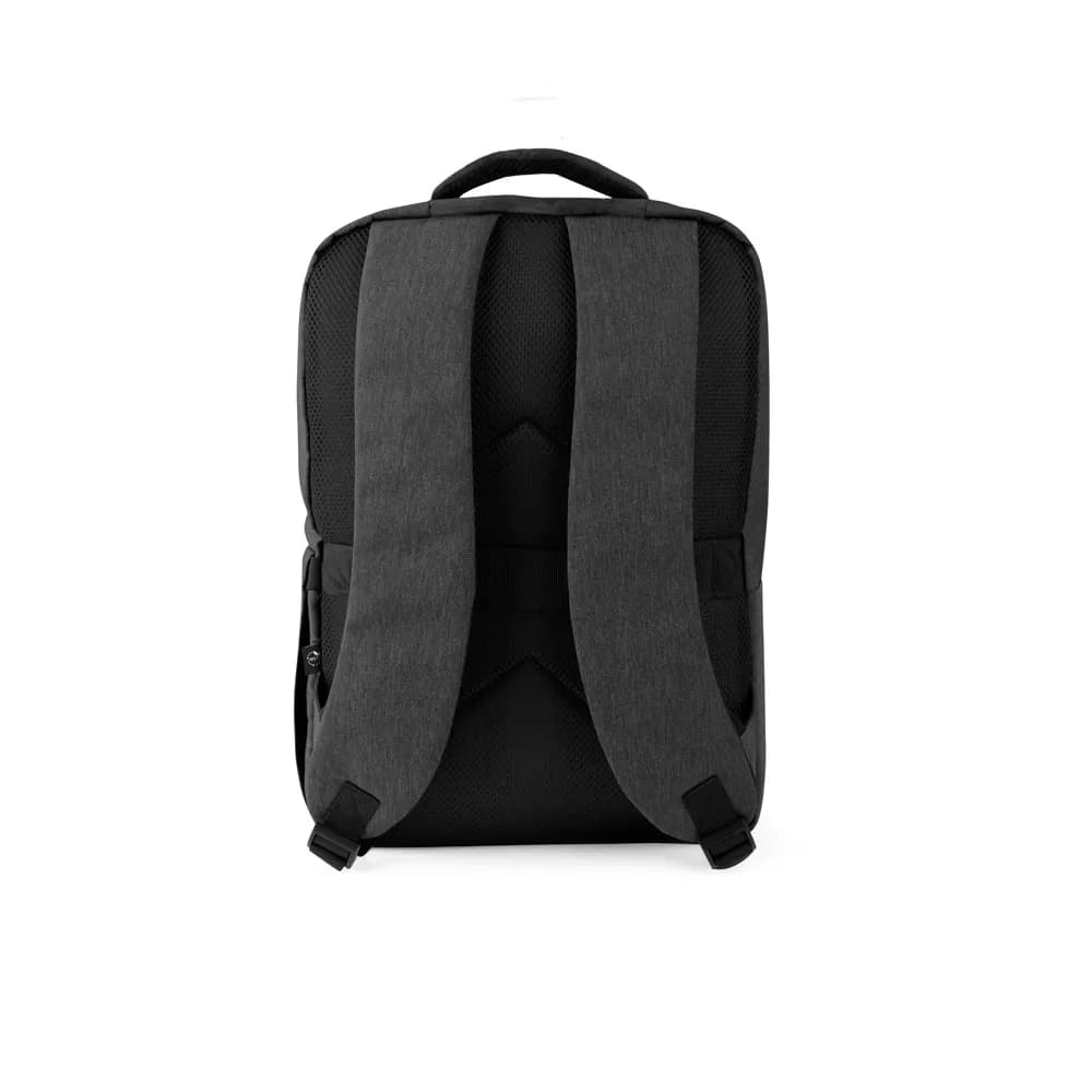 Gepolsterter Laptop-Rucksack aus 300D recyceltem hochdichtem Polyester und 210D recyceltem Polyesterfutter 15.6 - COVENTRY - Dunkelgrau