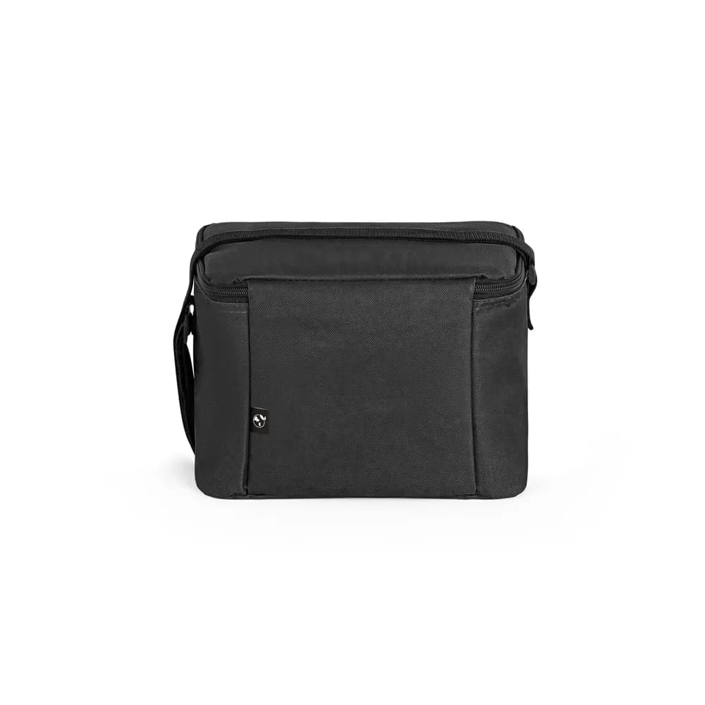 Kühltasche aus recyceltem 600D-Polyester mit verstellbarem Gurtband 7 L - CANCUN - Schwarz