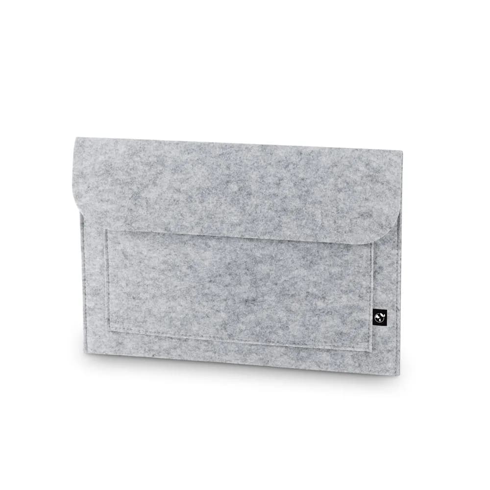 Laptoptasche aus recyceltem Filz (100% rPET) - FELPY SLEEVE - Hellgrau