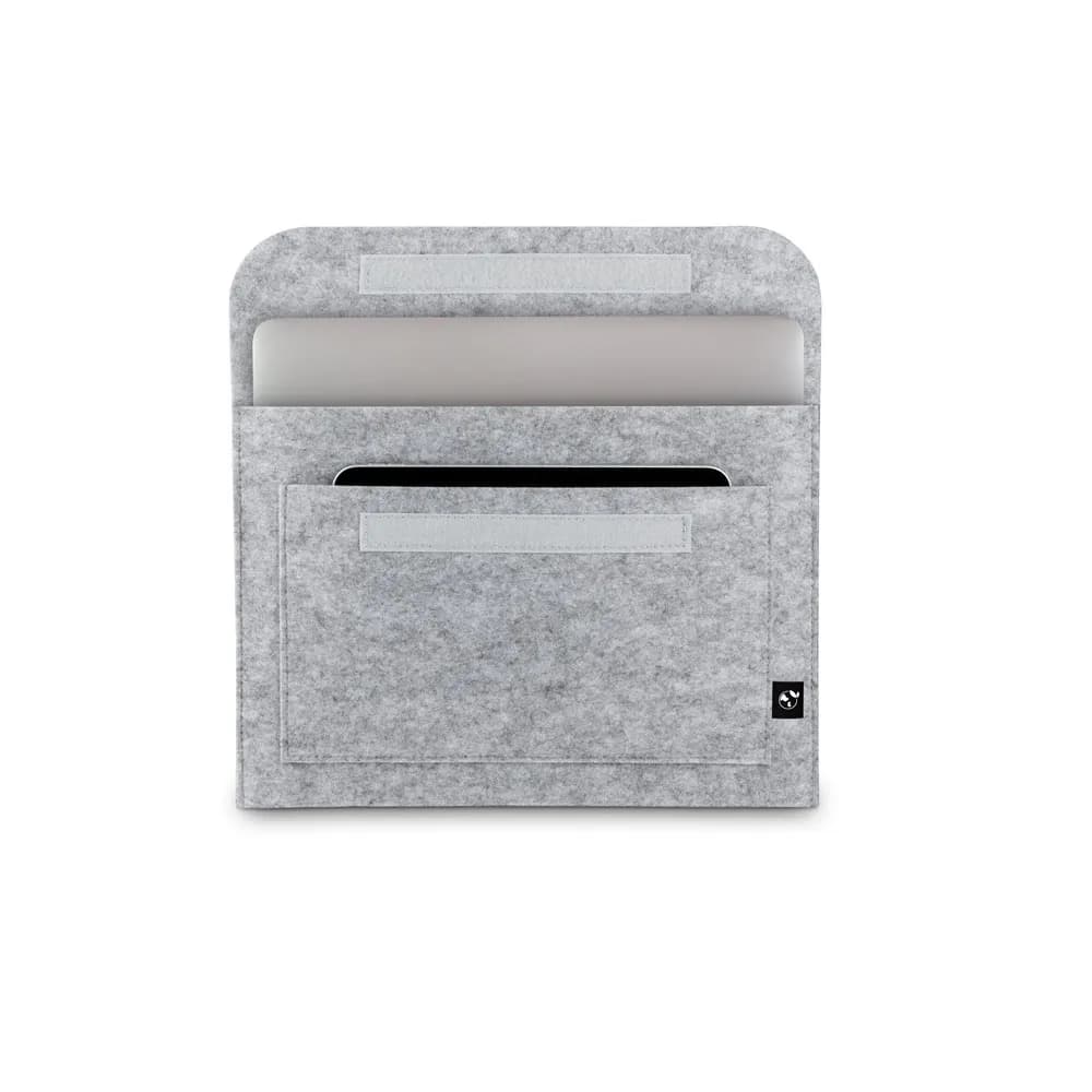 Laptoptasche aus recyceltem Filz (100% rPET) - FELPY SLEEVE - Hellgrau