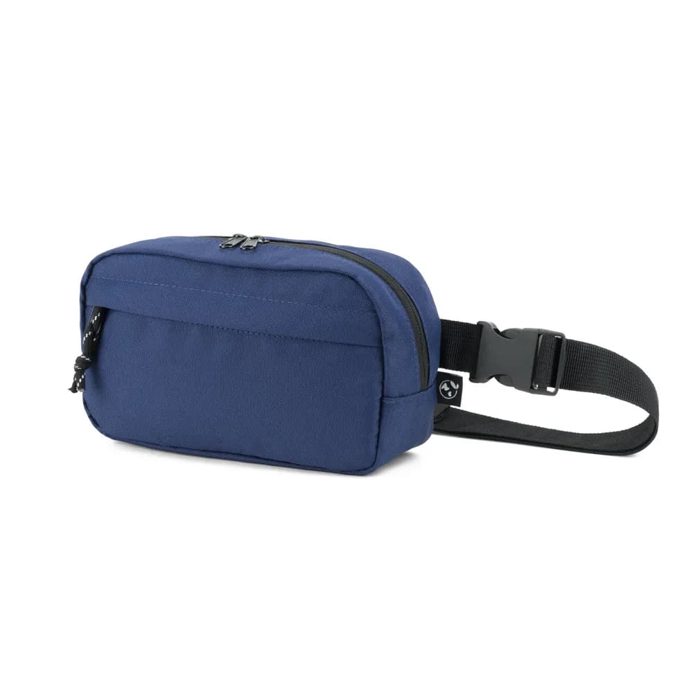 Gürteltasche aus 600D recyceltem Polyester und Innenfutter aus 210D recyceltem Polyester - MYKONOS - Blau
