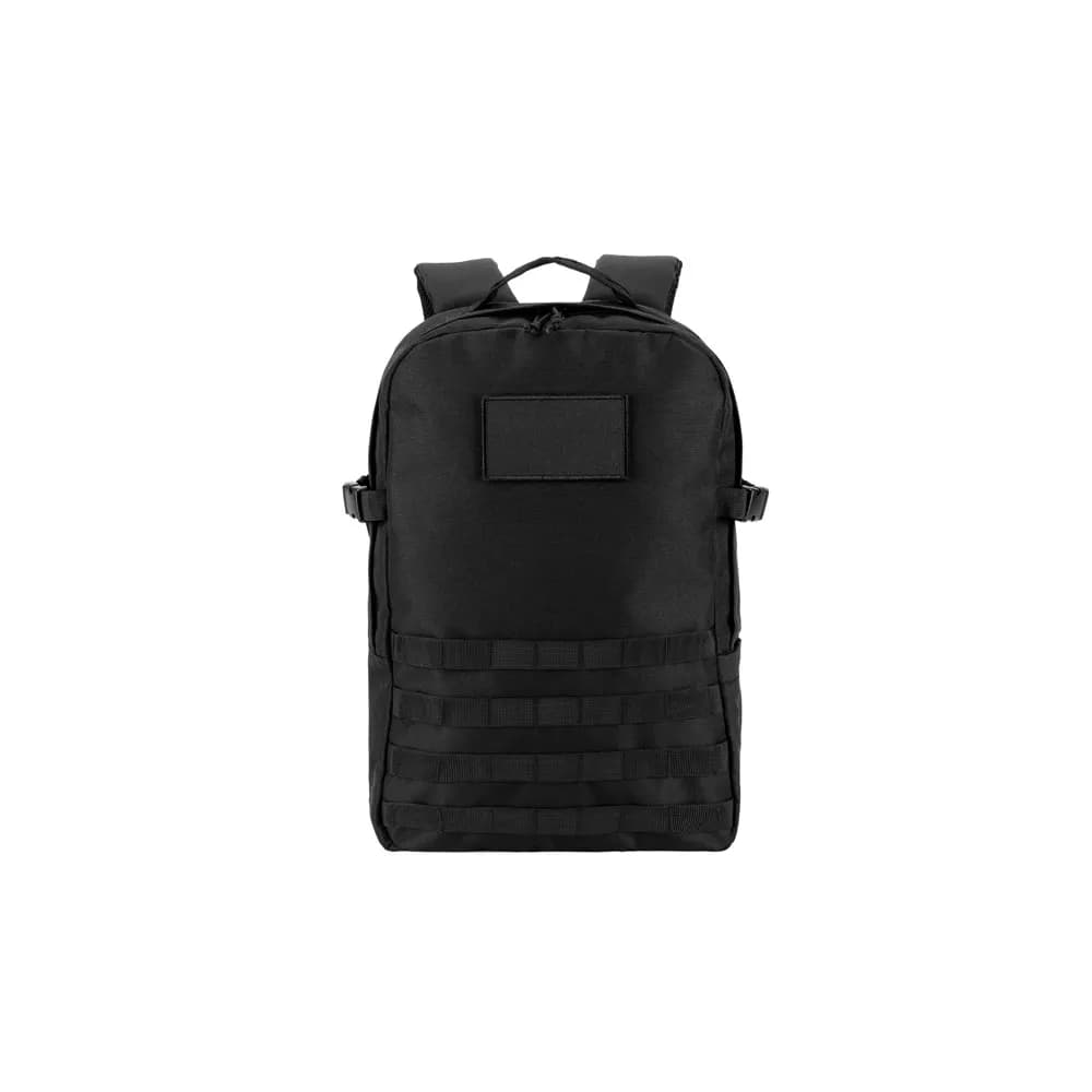 Rucksack im Militärstil aus 600D HD recyceltem Polyester und Innenfutter aus 210D recyceltem Polyester 17.3 - EDINBURGH BPACK - Schwarz