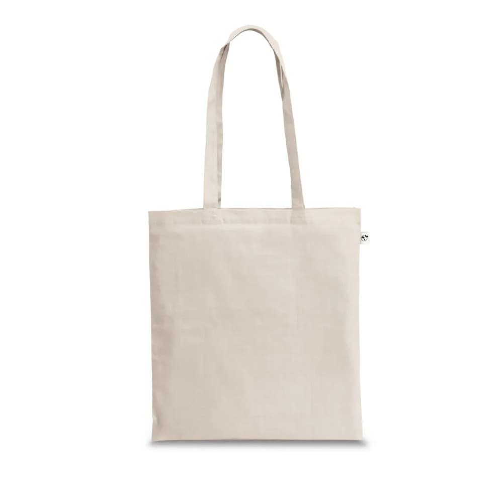 Tasche aus recycelter Baumwolle (70%) und Polyester (30% rPET) (150 g/m²) - SVANETI - Naturhell