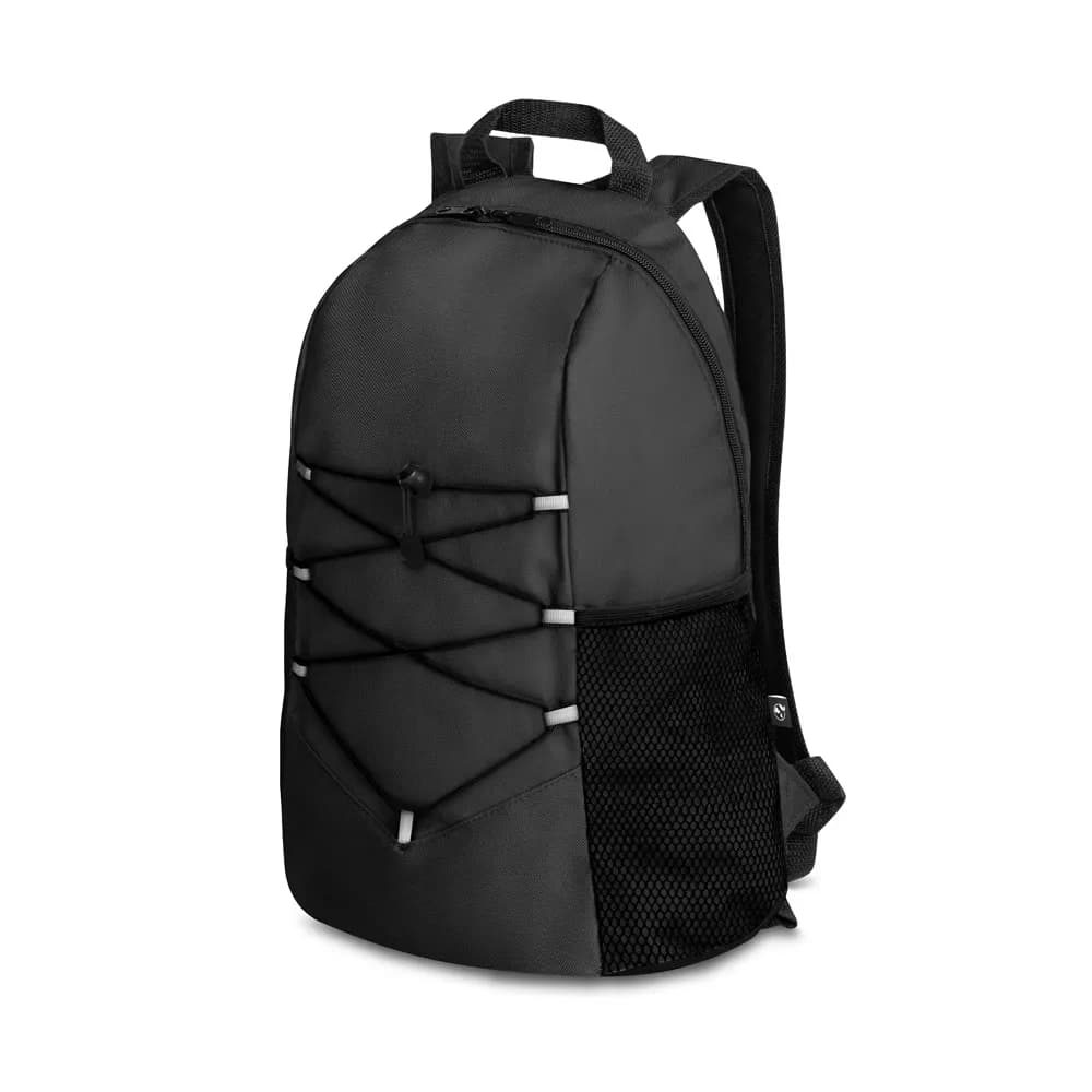 Rucksack aus 600D recyceltes Polyester - TURIM - Schwarz